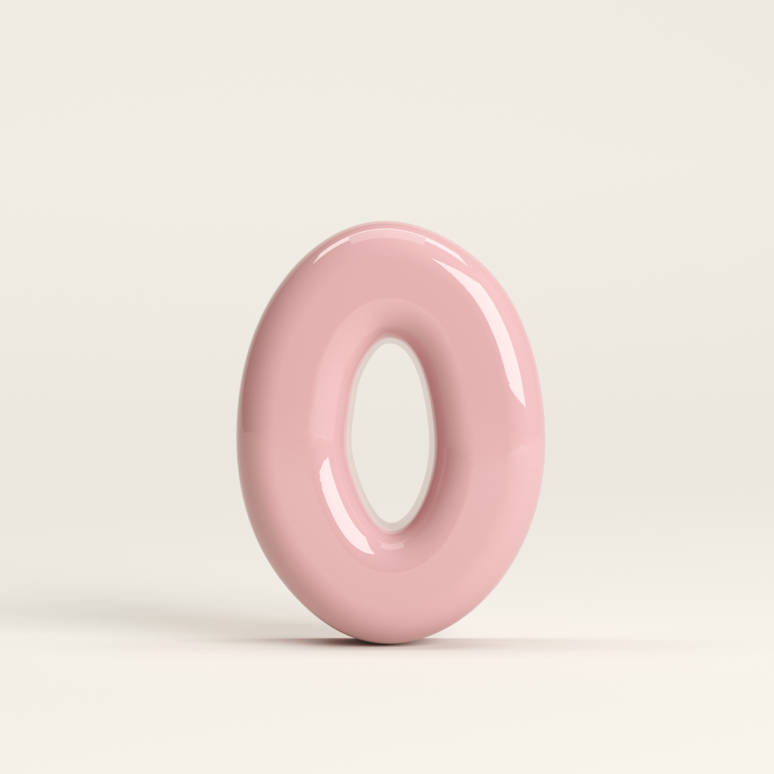Number 0 – handcrafted ceramic decor