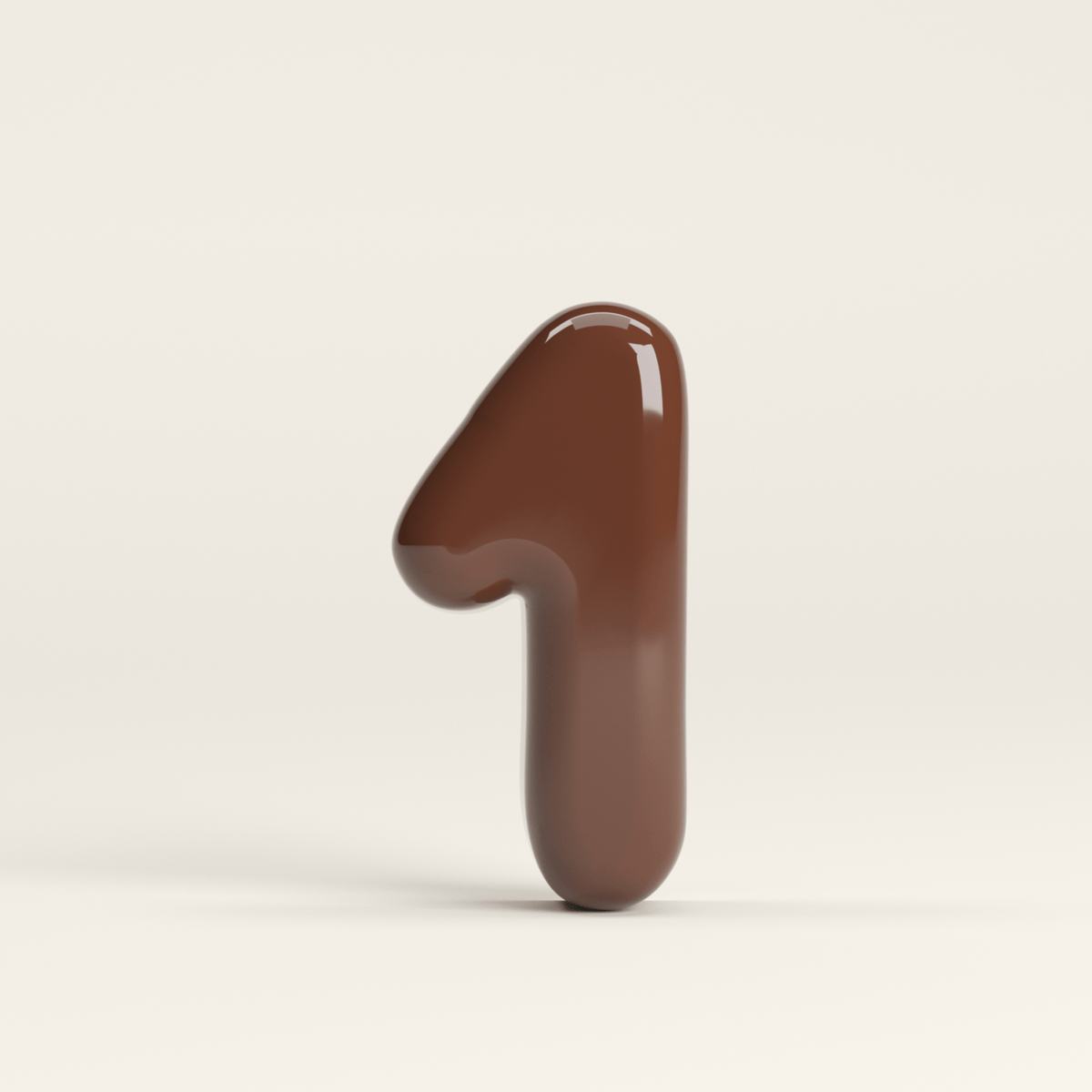 Number 1 – handcrafted ceramic decor