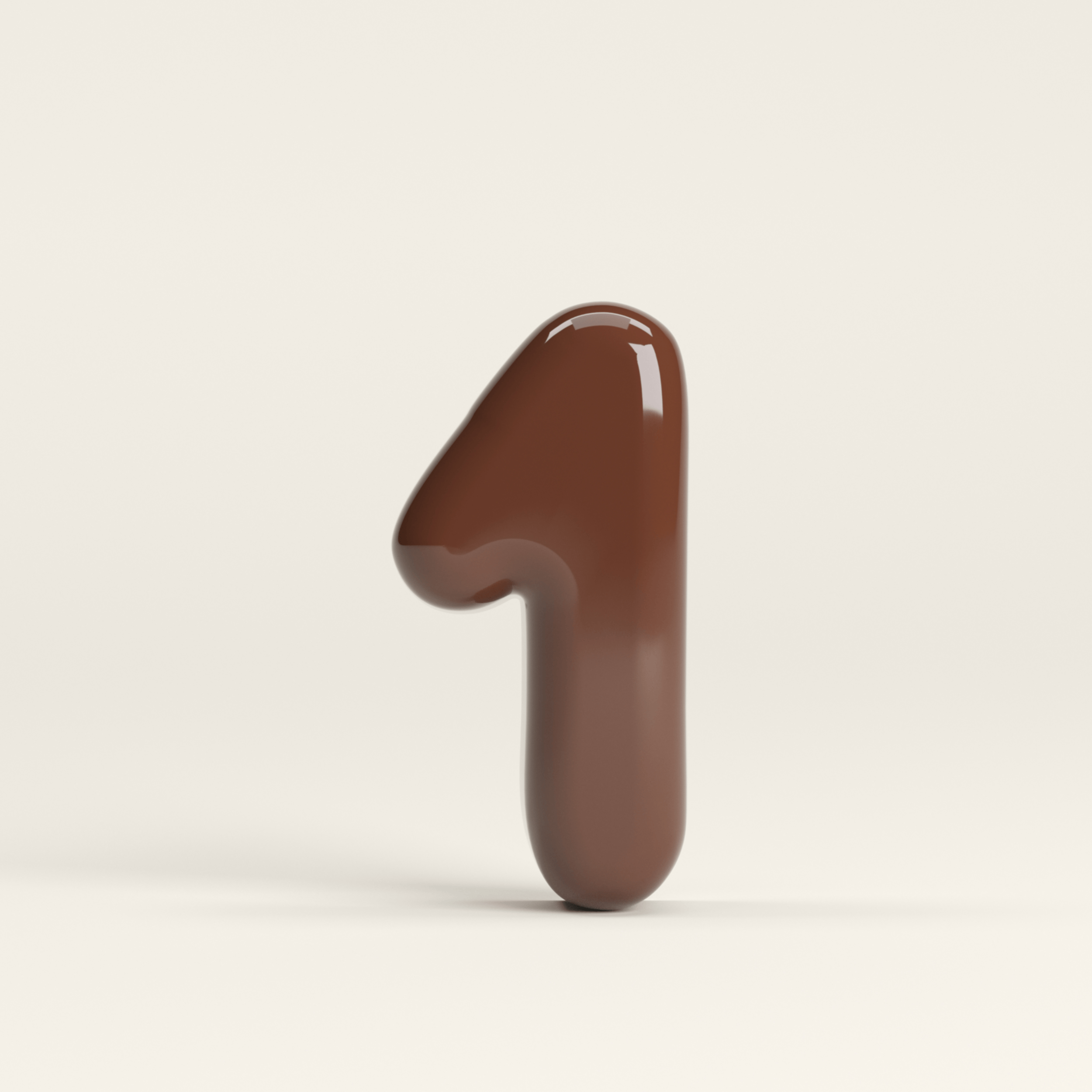 Number 1 – handcrafted ceramic decor