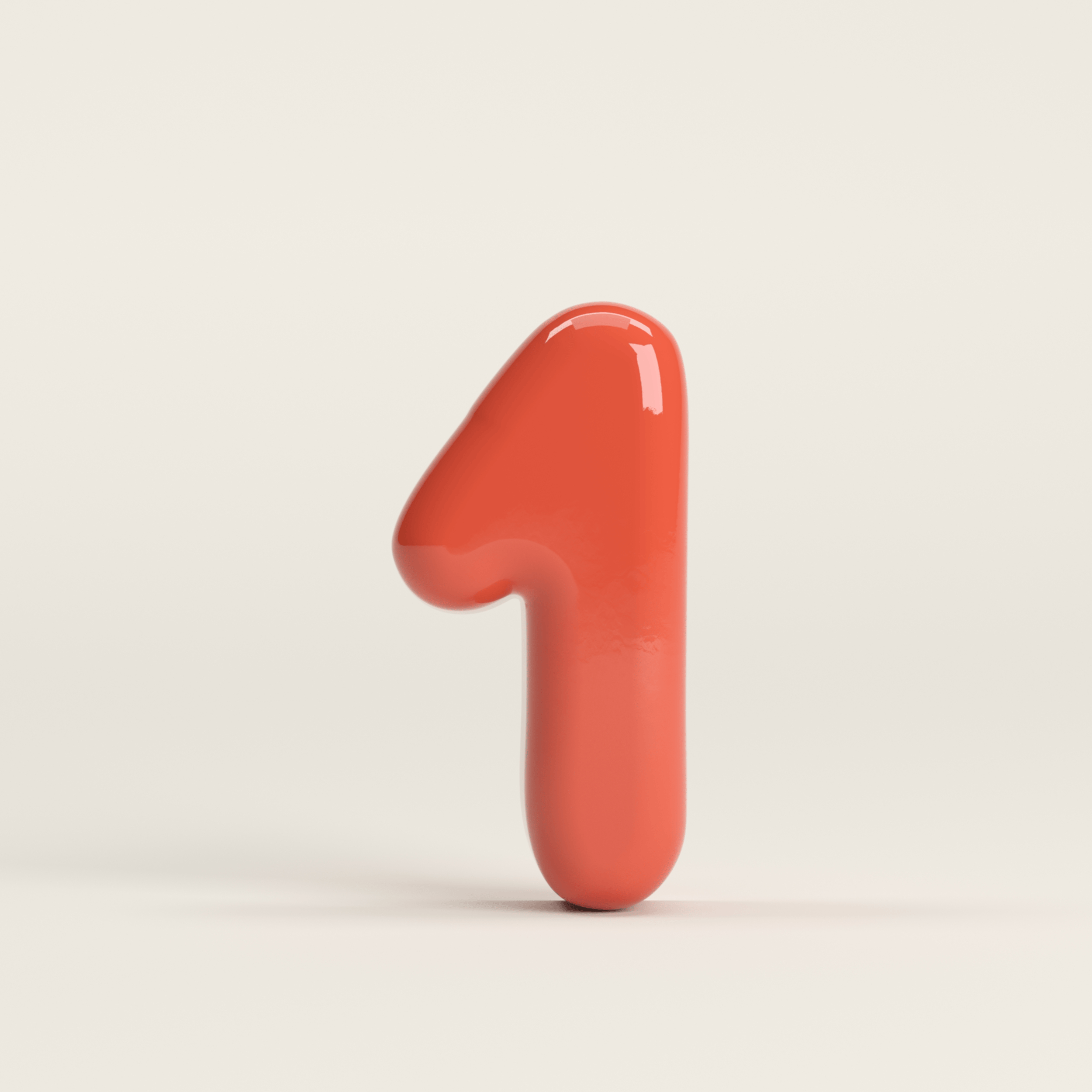 Number 1 – handcrafted ceramic decor