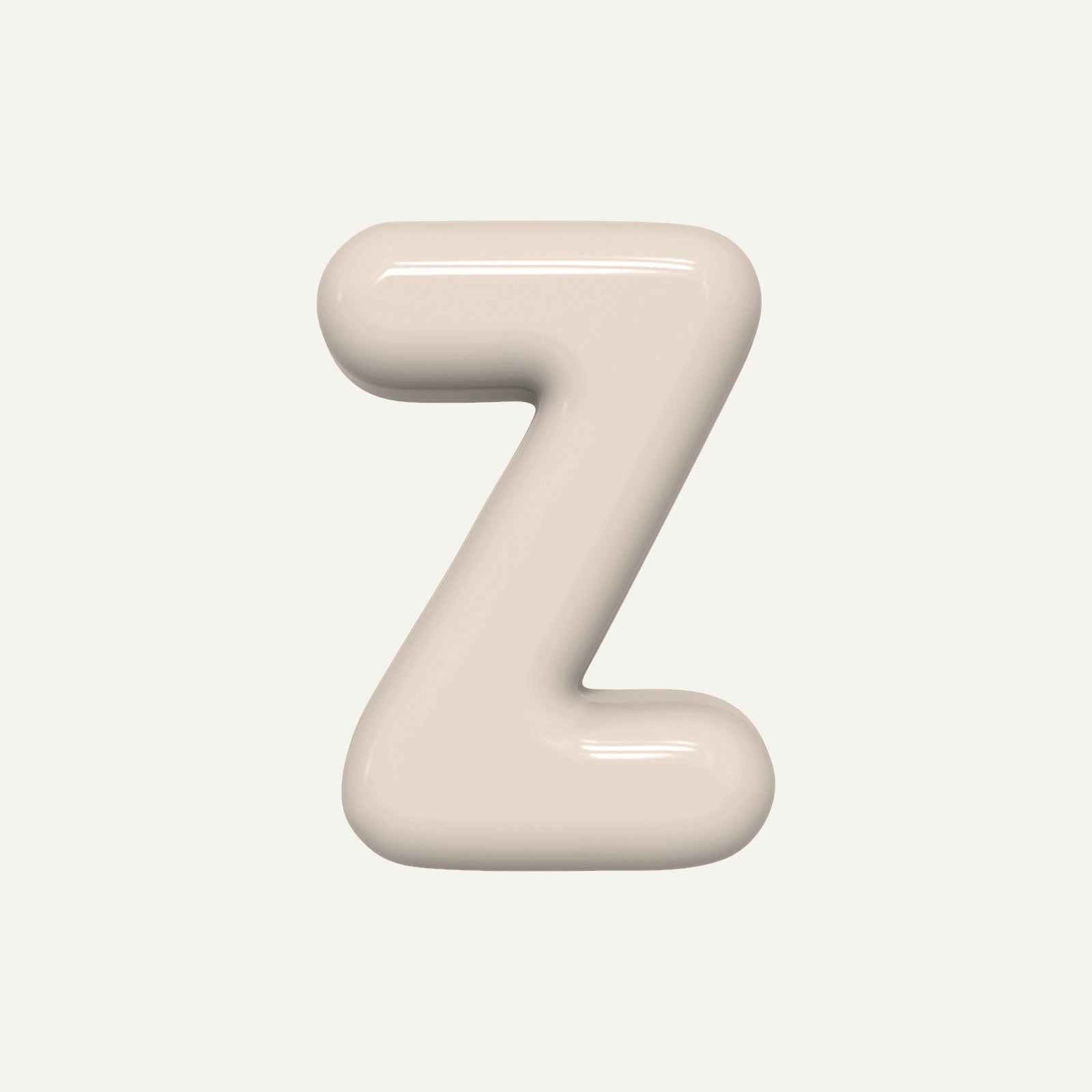 Letter Z – handcrafted ceramic decor