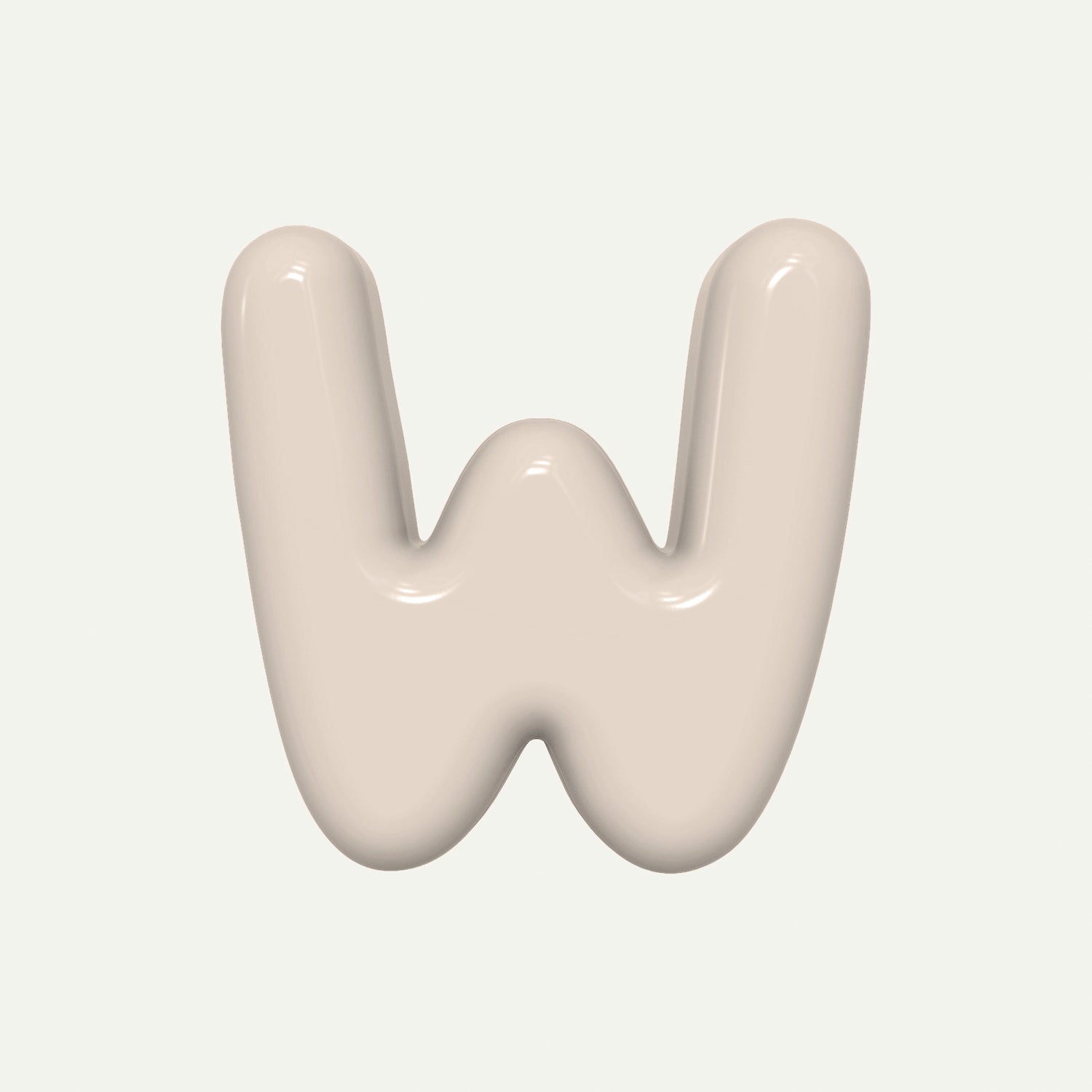 Letter P – handcrafted ceramic decor