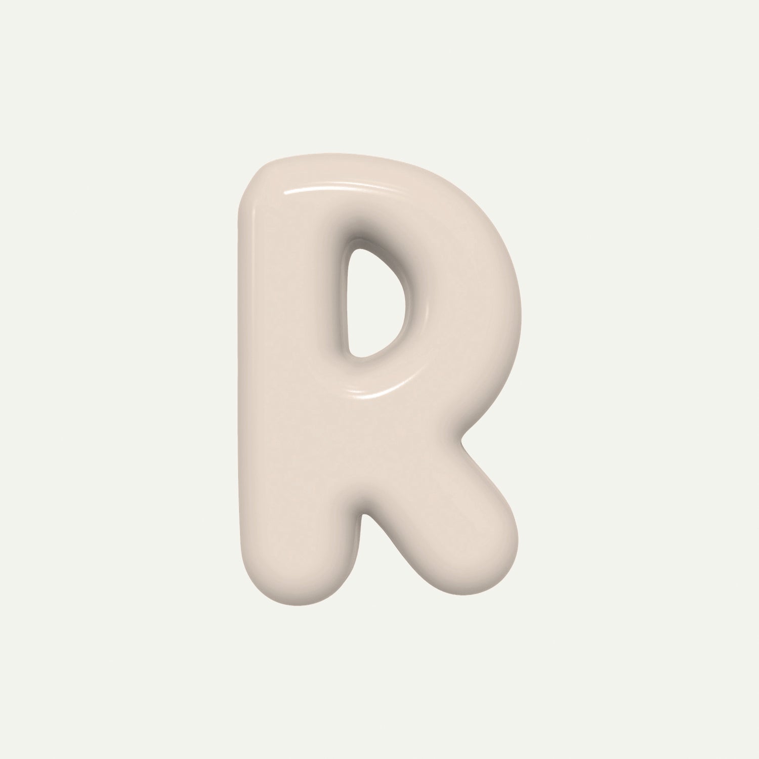 Letter P – handcrafted ceramic decor