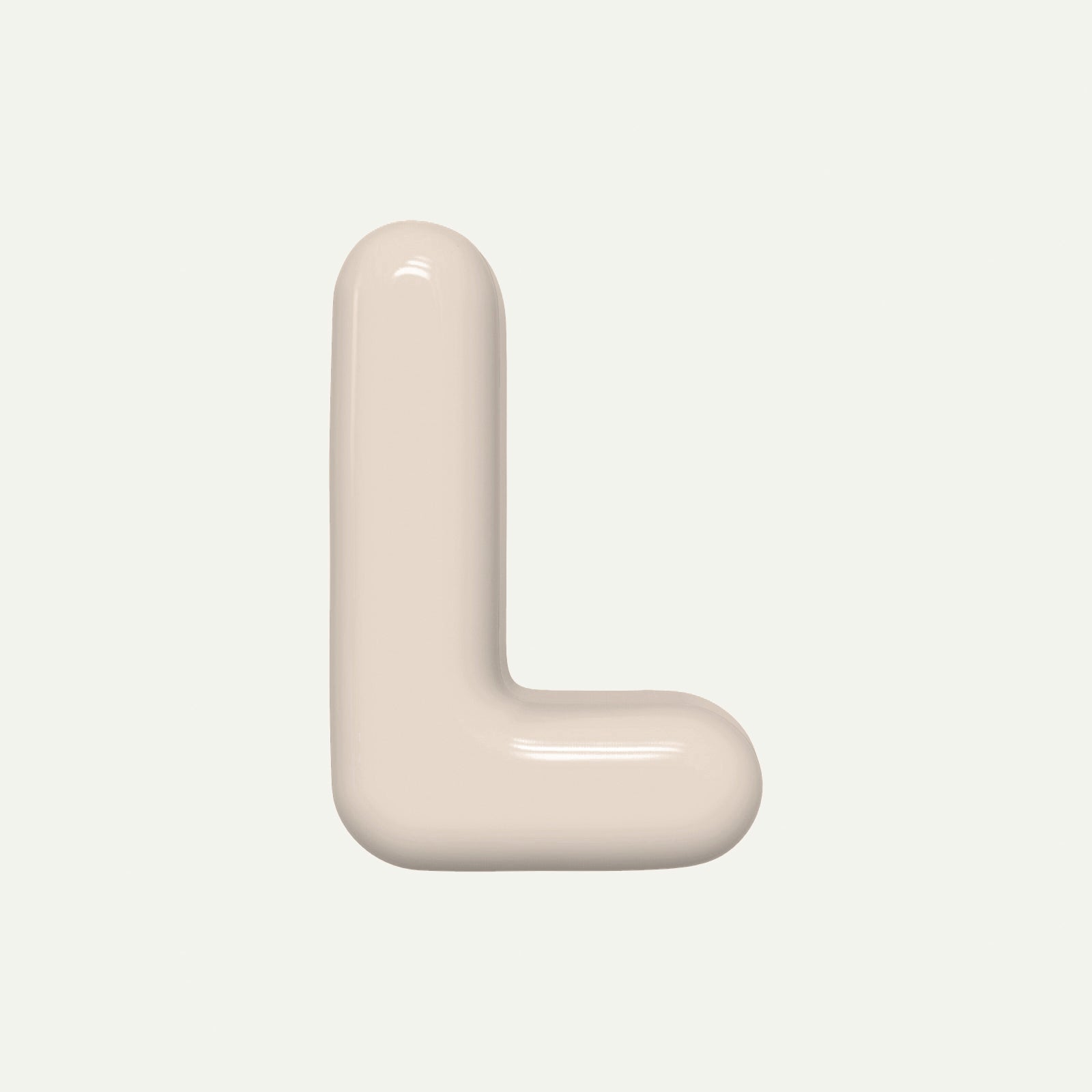 Letter L – handcrafted ceramic decor