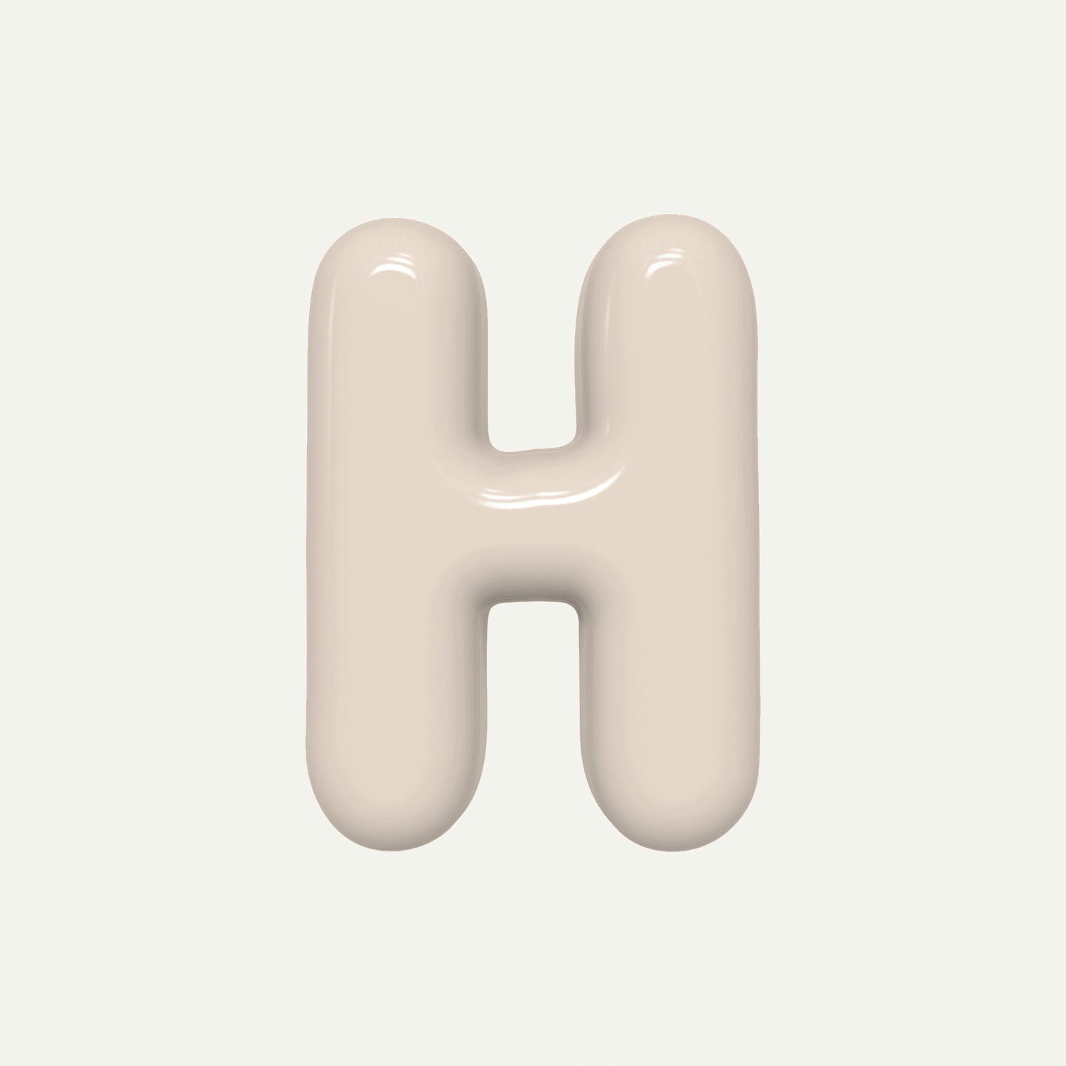 Letter P – handcrafted ceramic decor