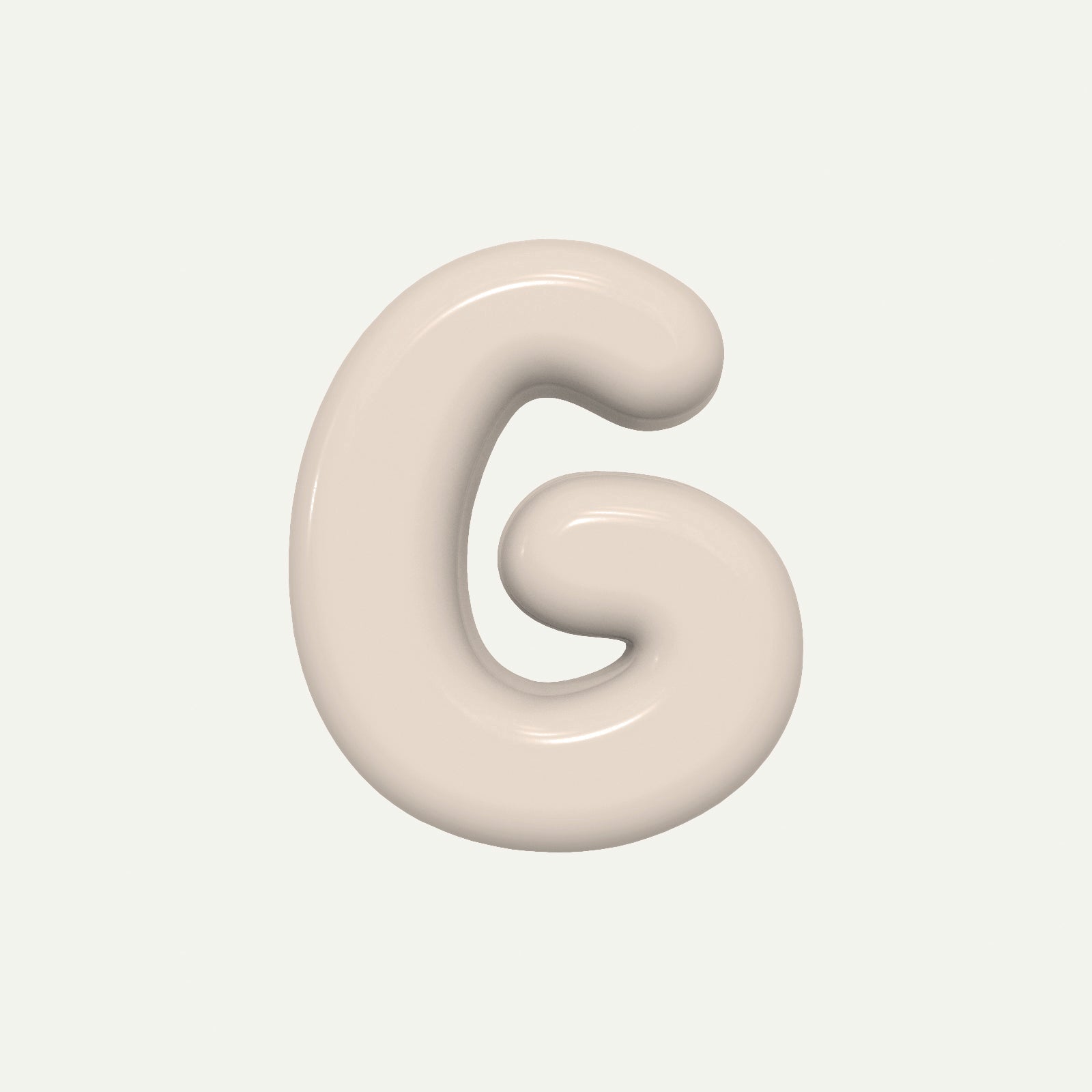 Letter G – handcrafted ceramic decor