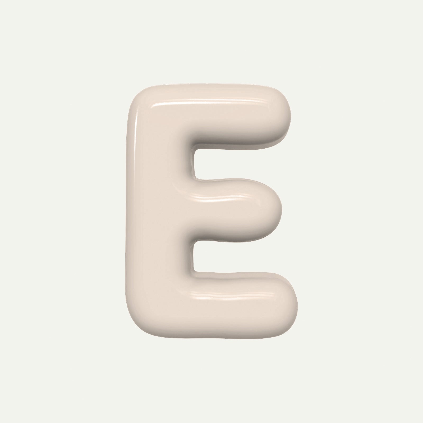 Letter E – handcrafted ceramic decor