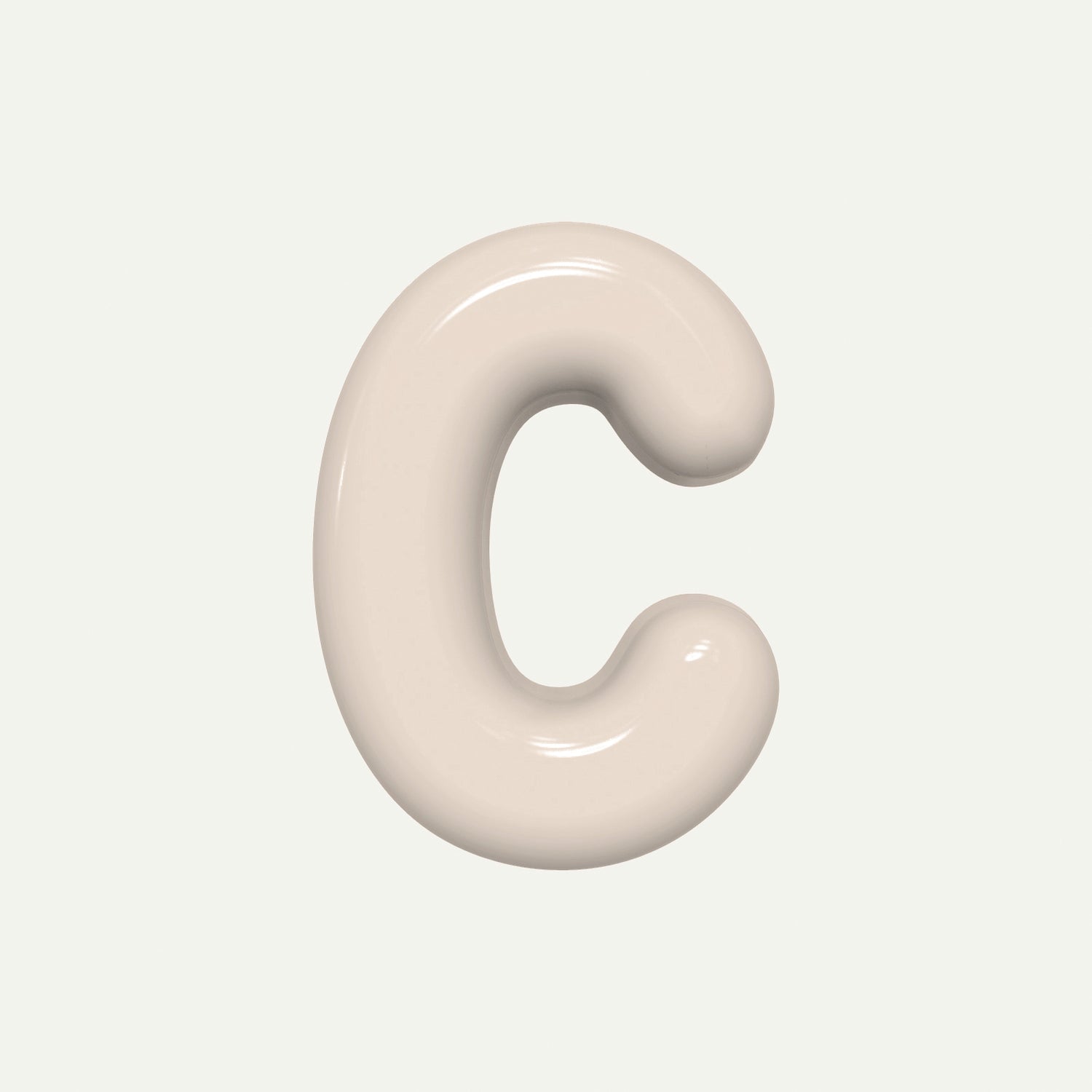 Letter P – handcrafted ceramic decor