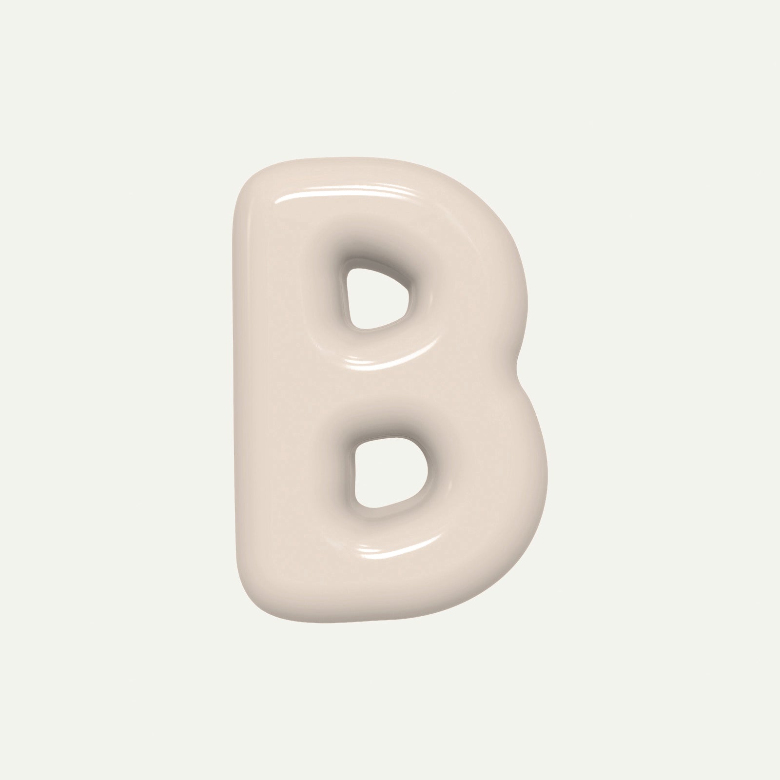 Letter B – handcrafted ceramic decor