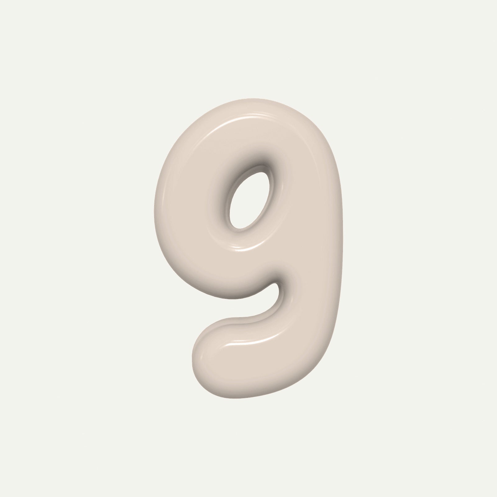 Number 4 – handcrafted ceramic decor