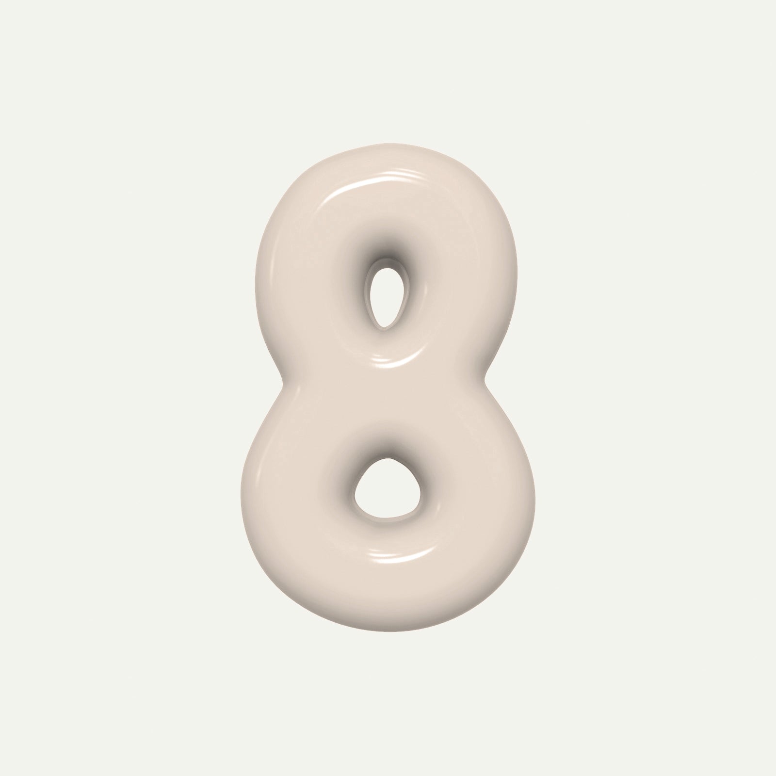 Number 9 – handcrafted ceramic decor