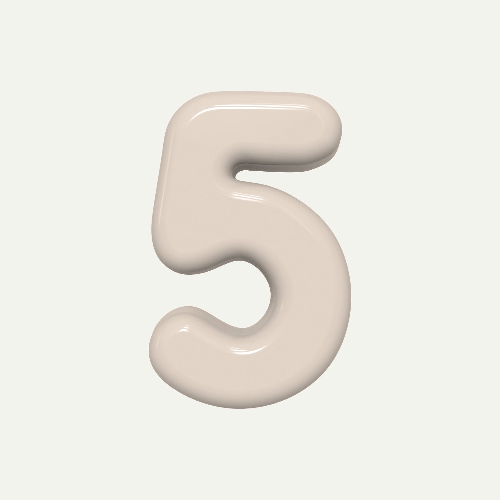 Number 4 – handcrafted ceramic decor