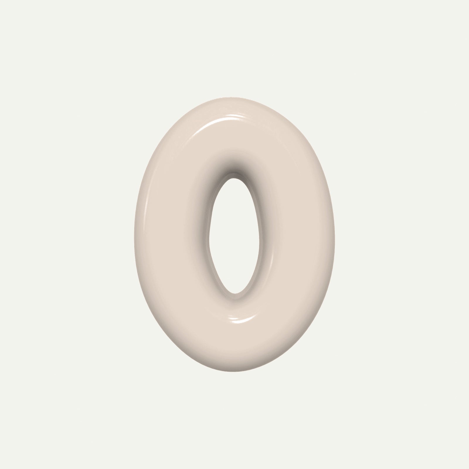 Number 4 – handcrafted ceramic decor