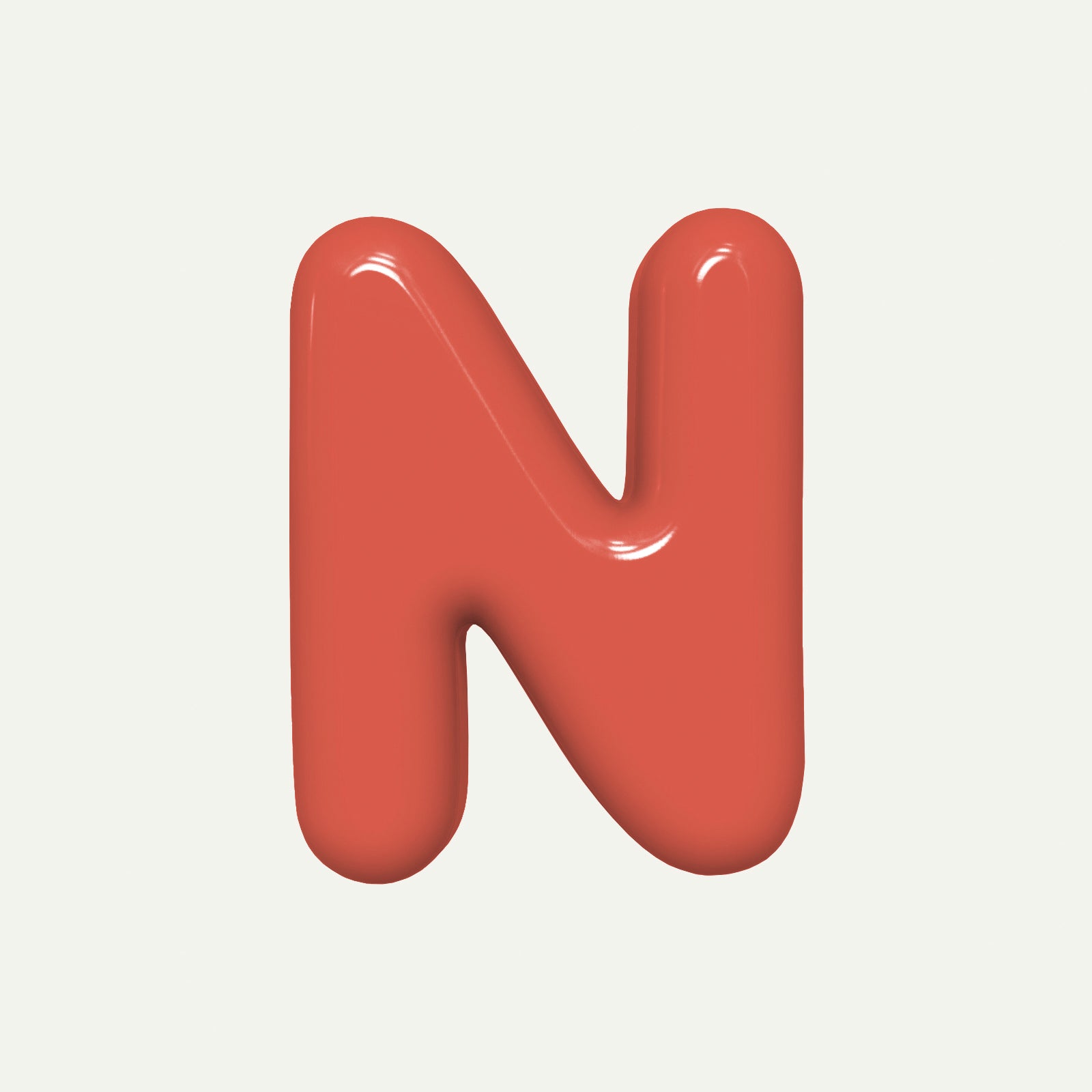 Letter N – handcrafted ceramic decor