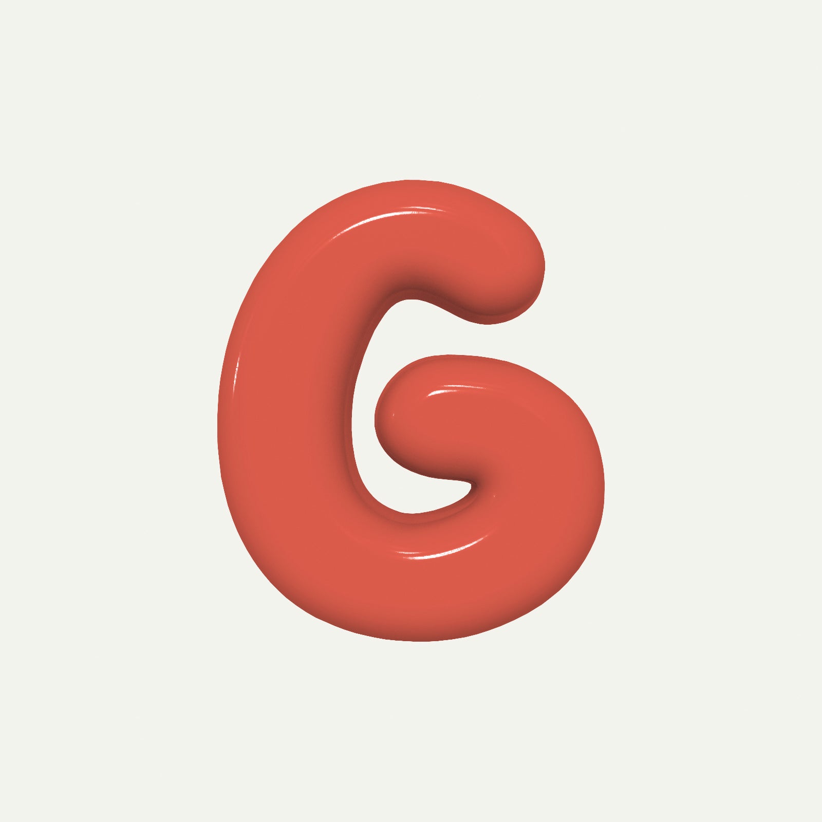 Letter G – handcrafted ceramic decor
