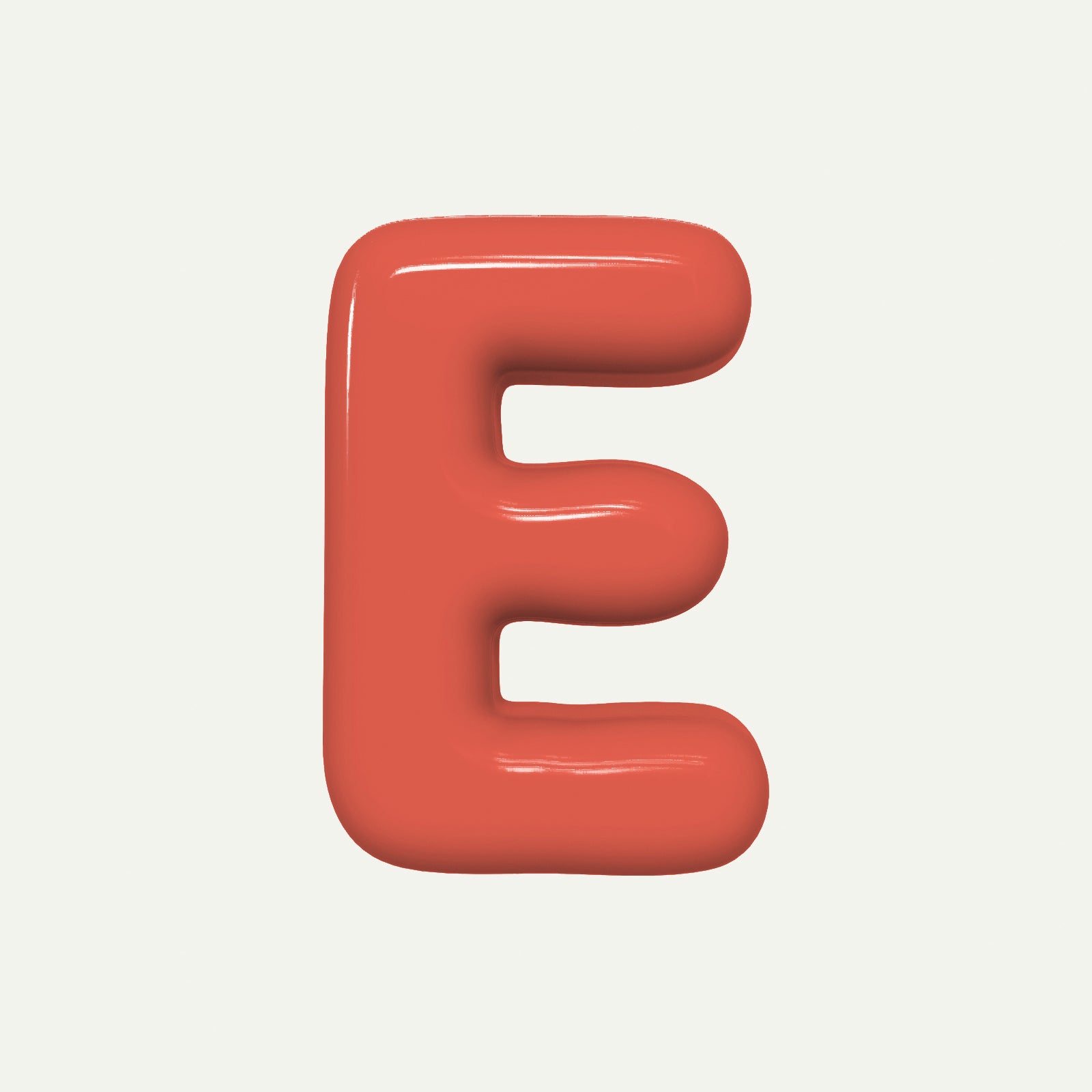 Letter E – handcrafted ceramic decor