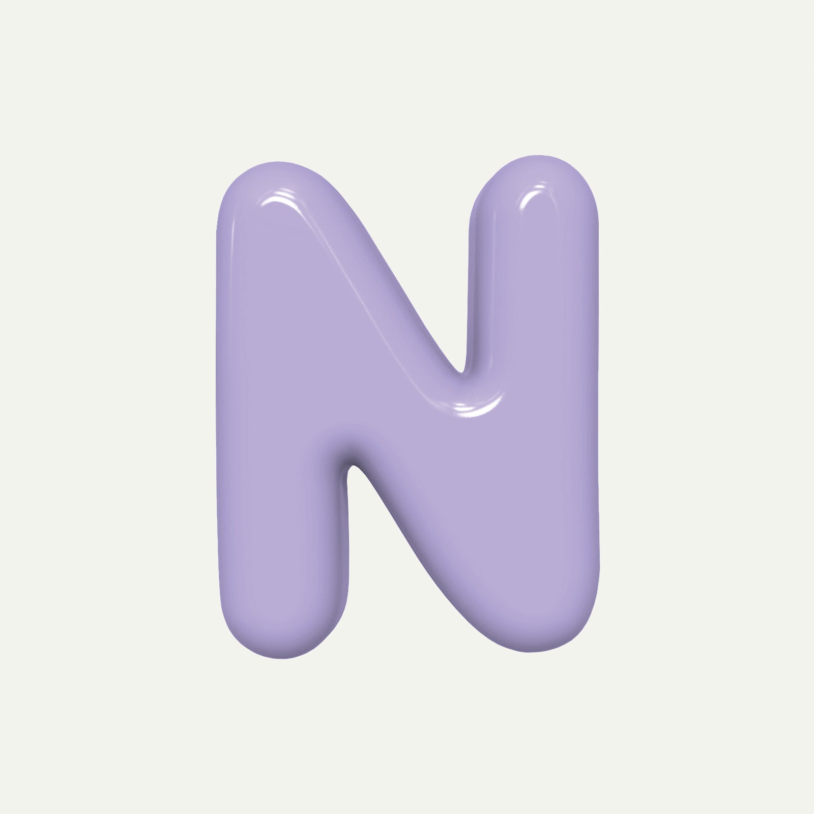 Letter N – handcrafted ceramic decor