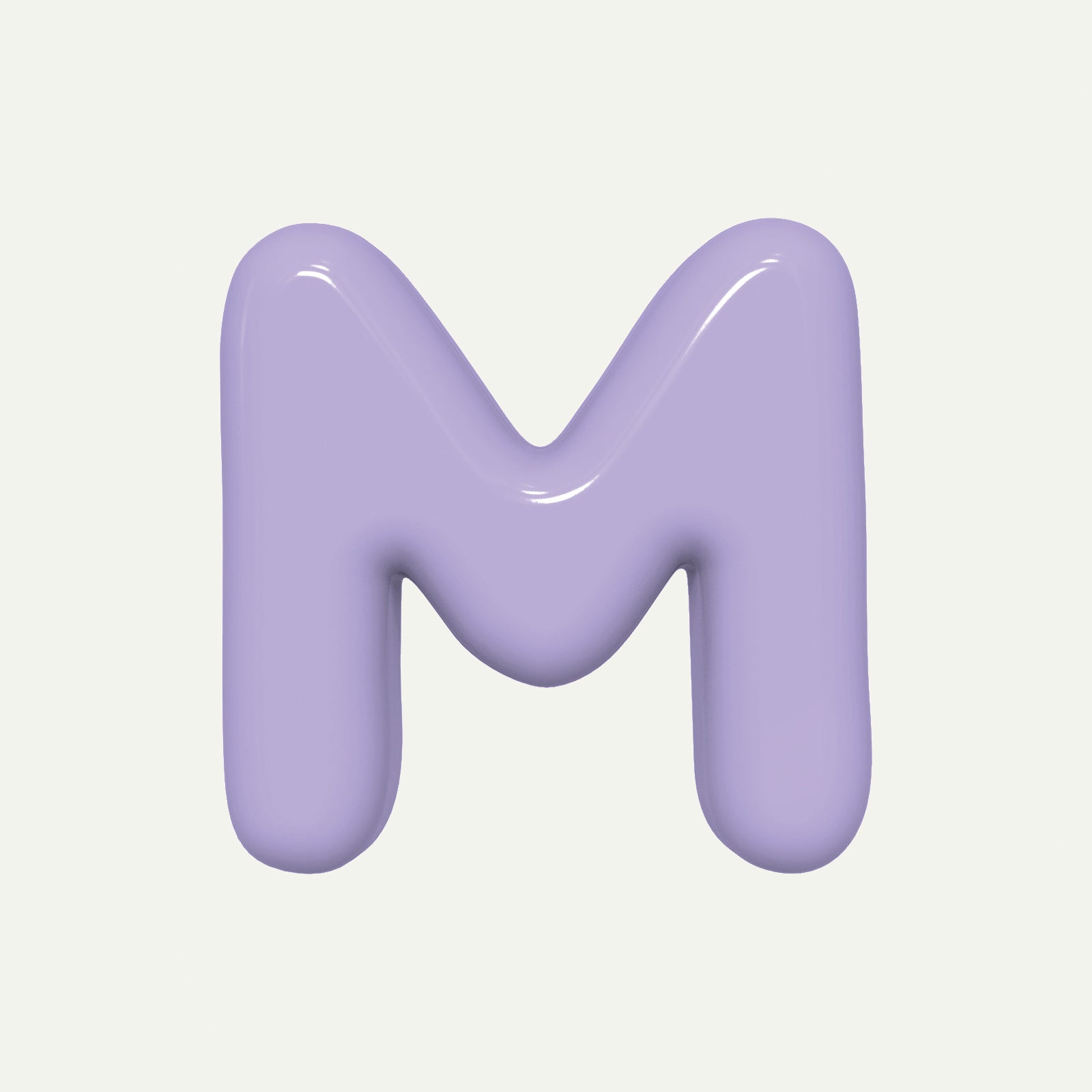 Letter M – handcrafted ceramic decor