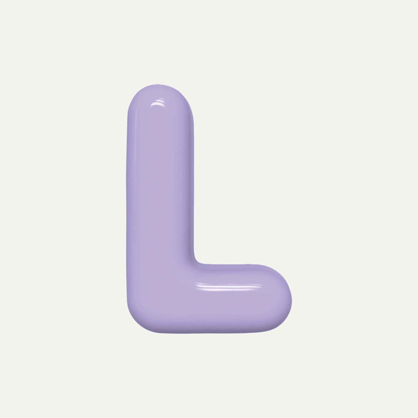 Letter L – handcrafted ceramic decor