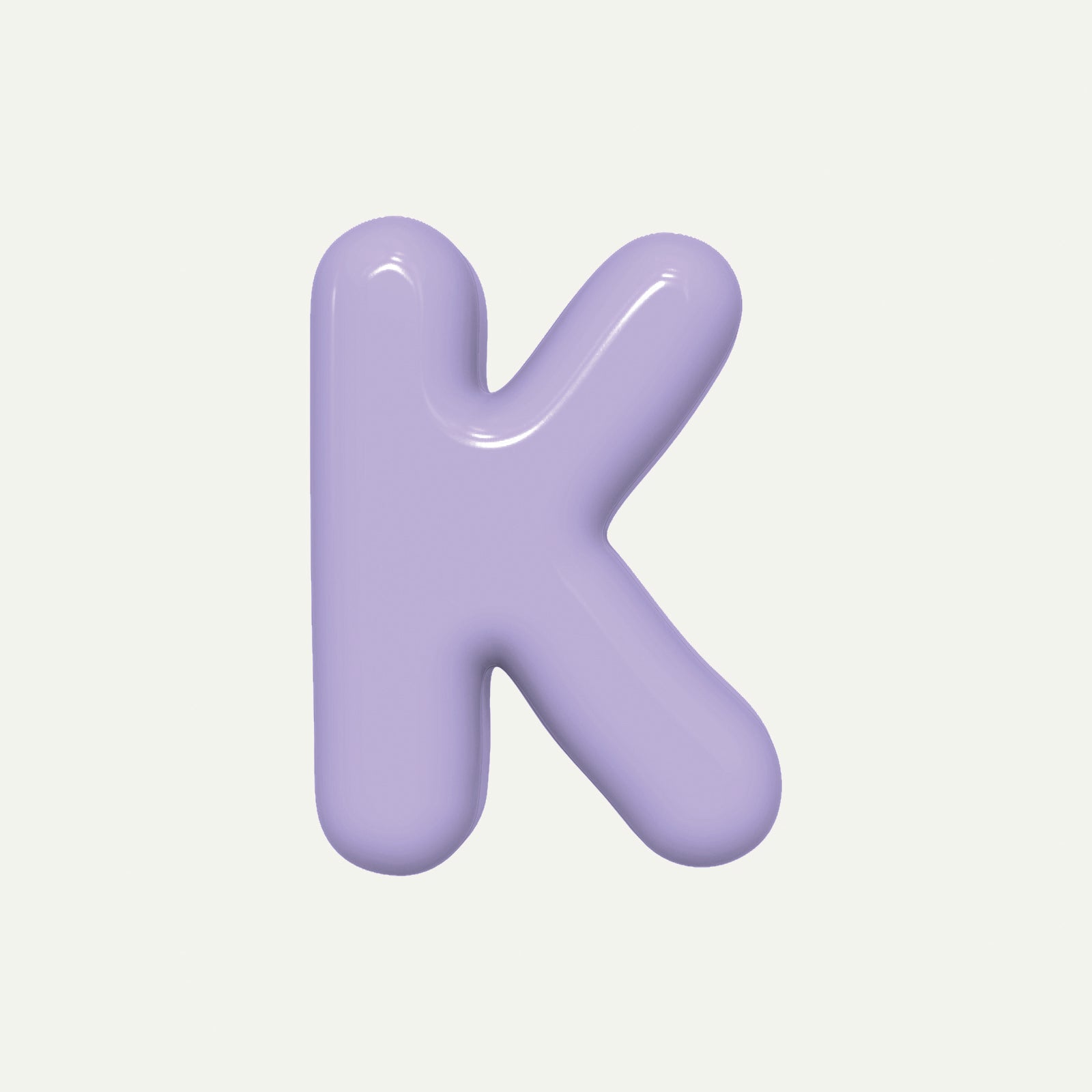 Letter K – handcrafted ceramic decor
