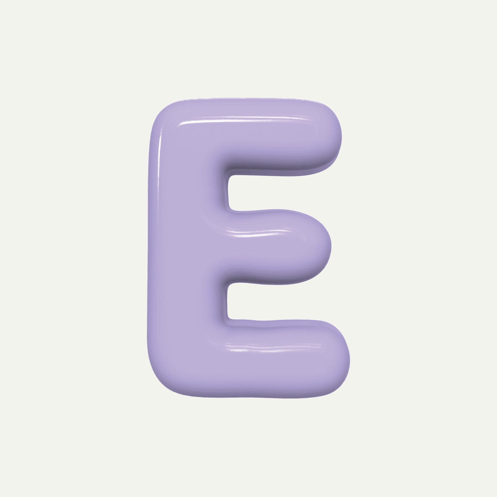 Letter E – handcrafted ceramic decor