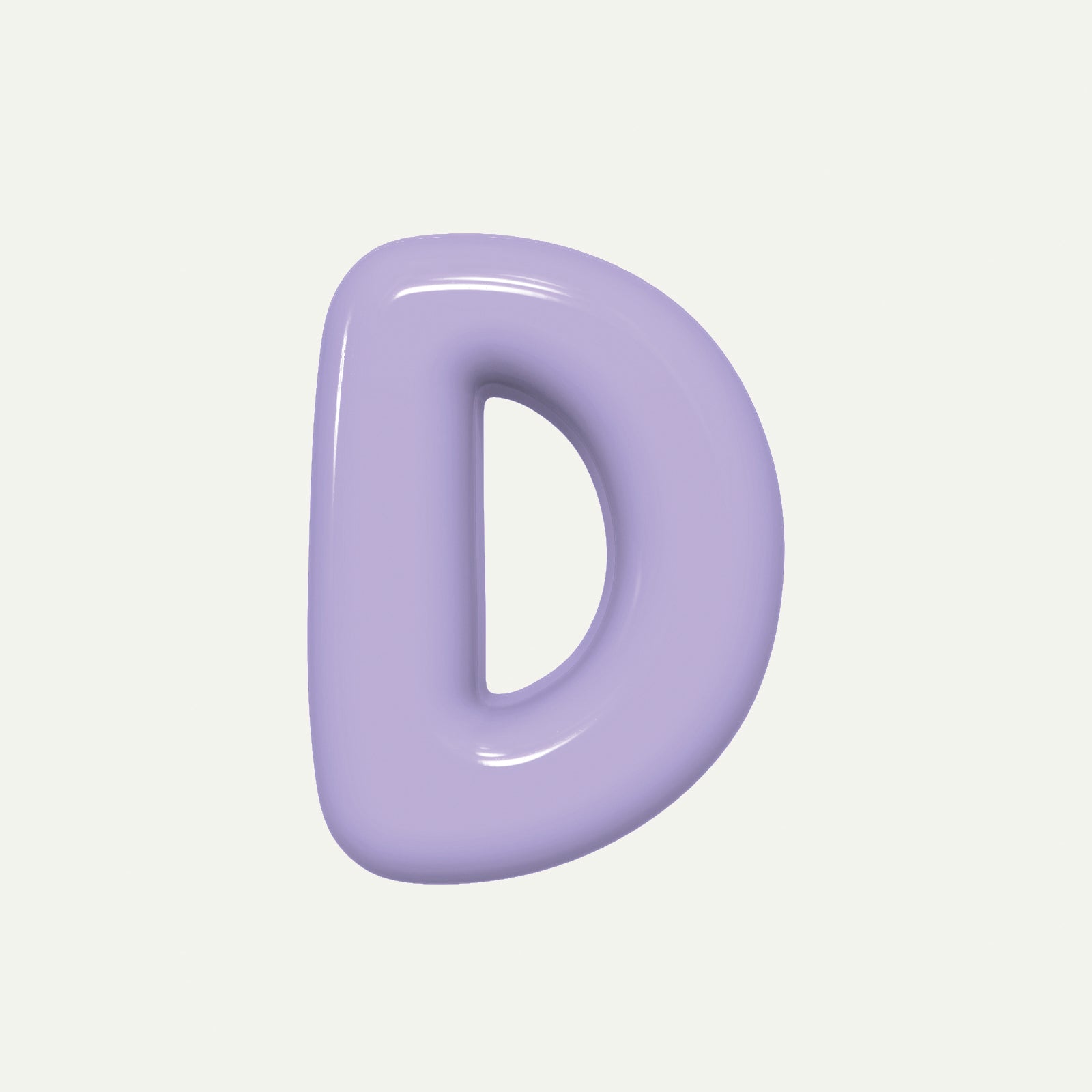 Letter D – handcrafted ceramic decor