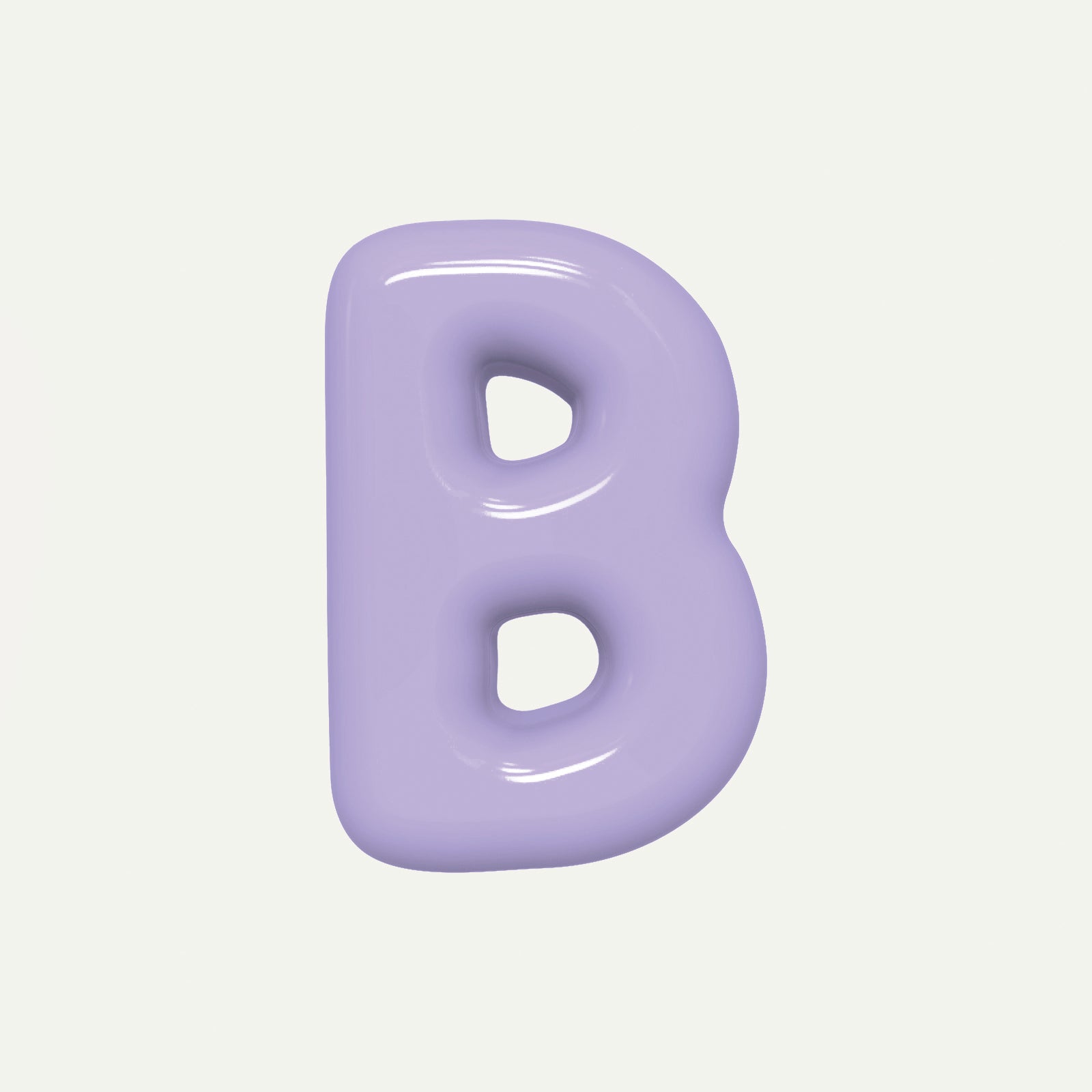 Letter B – handcrafted ceramic decor