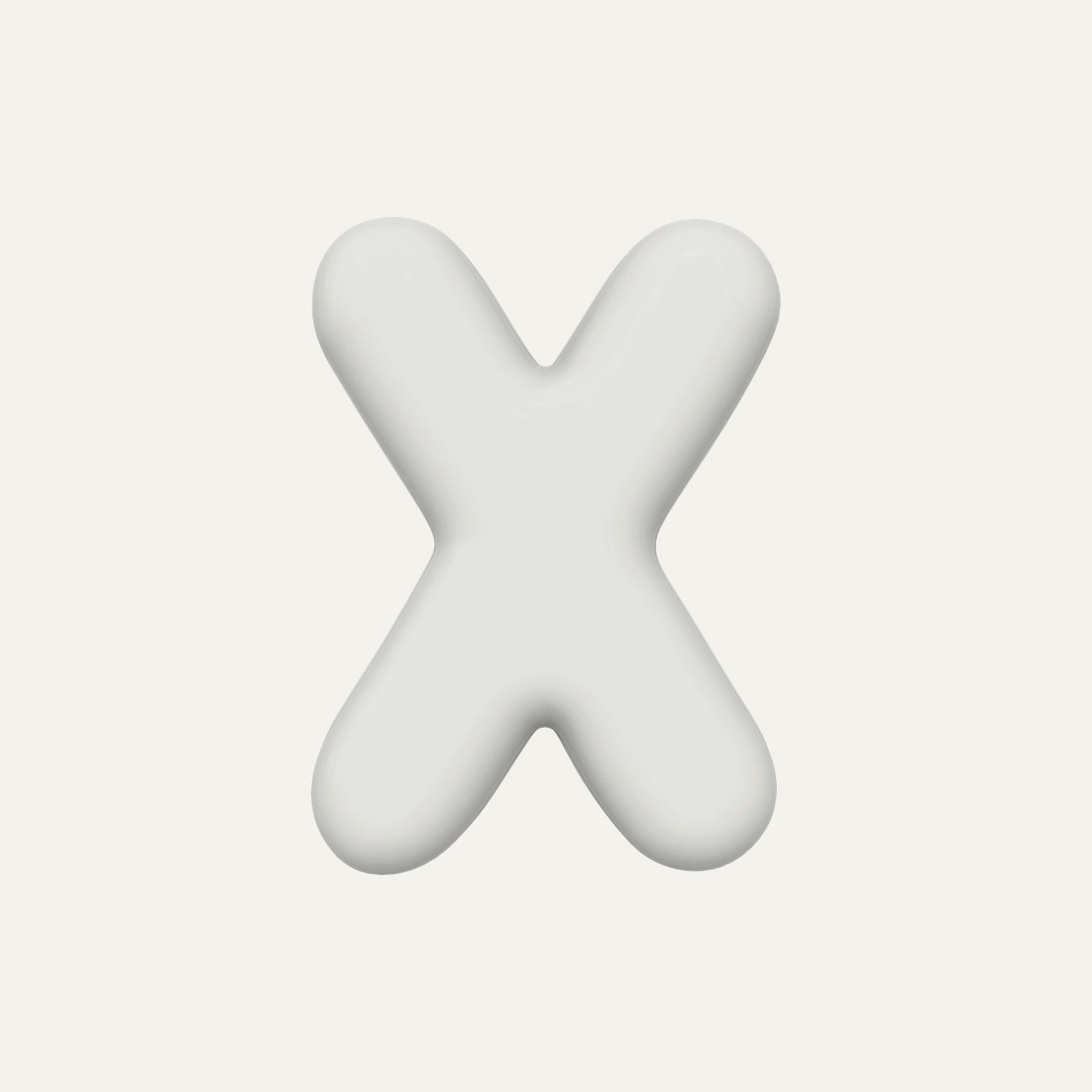 Letter X – handcrafted ceramic decor