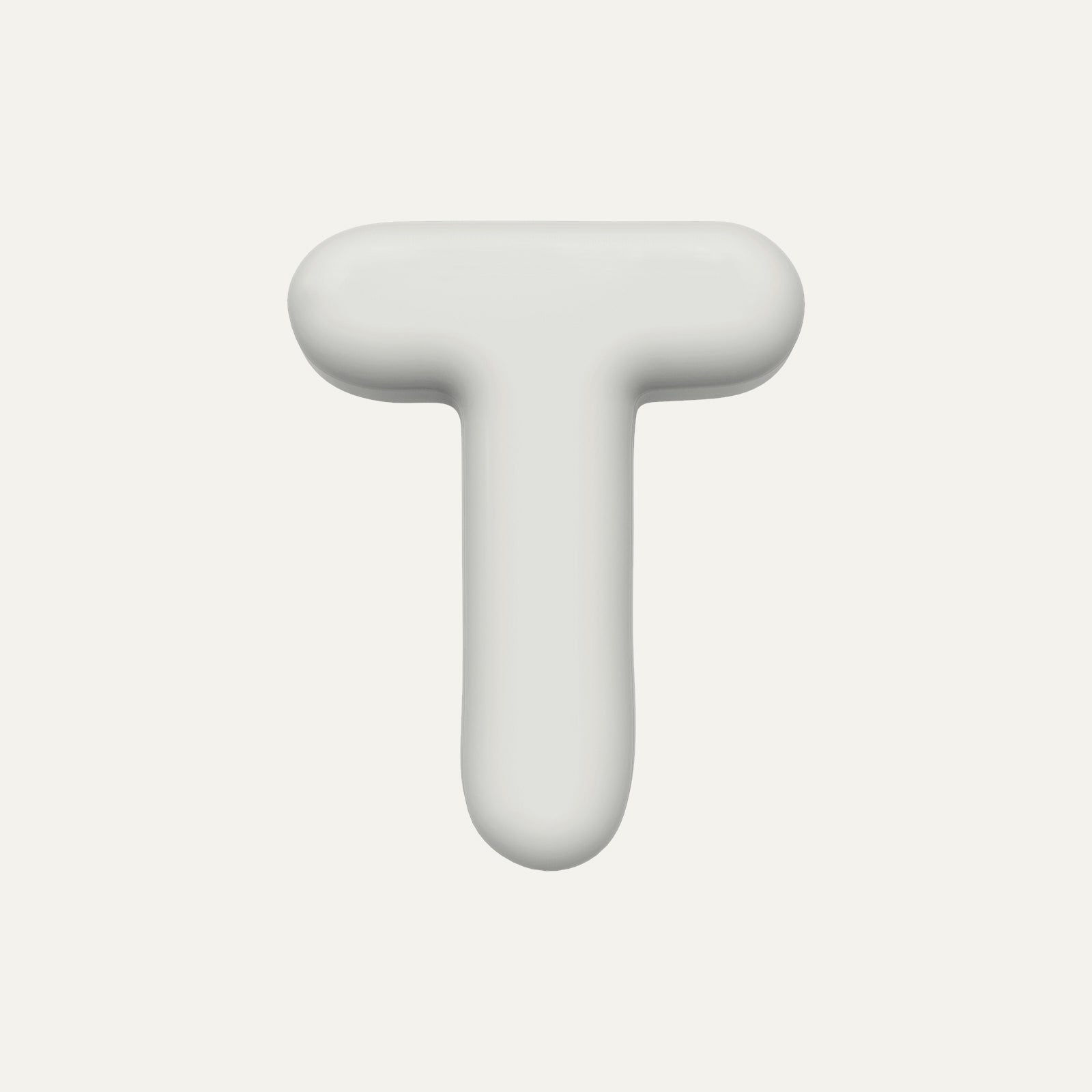 Letter T – handcrafted ceramic decor