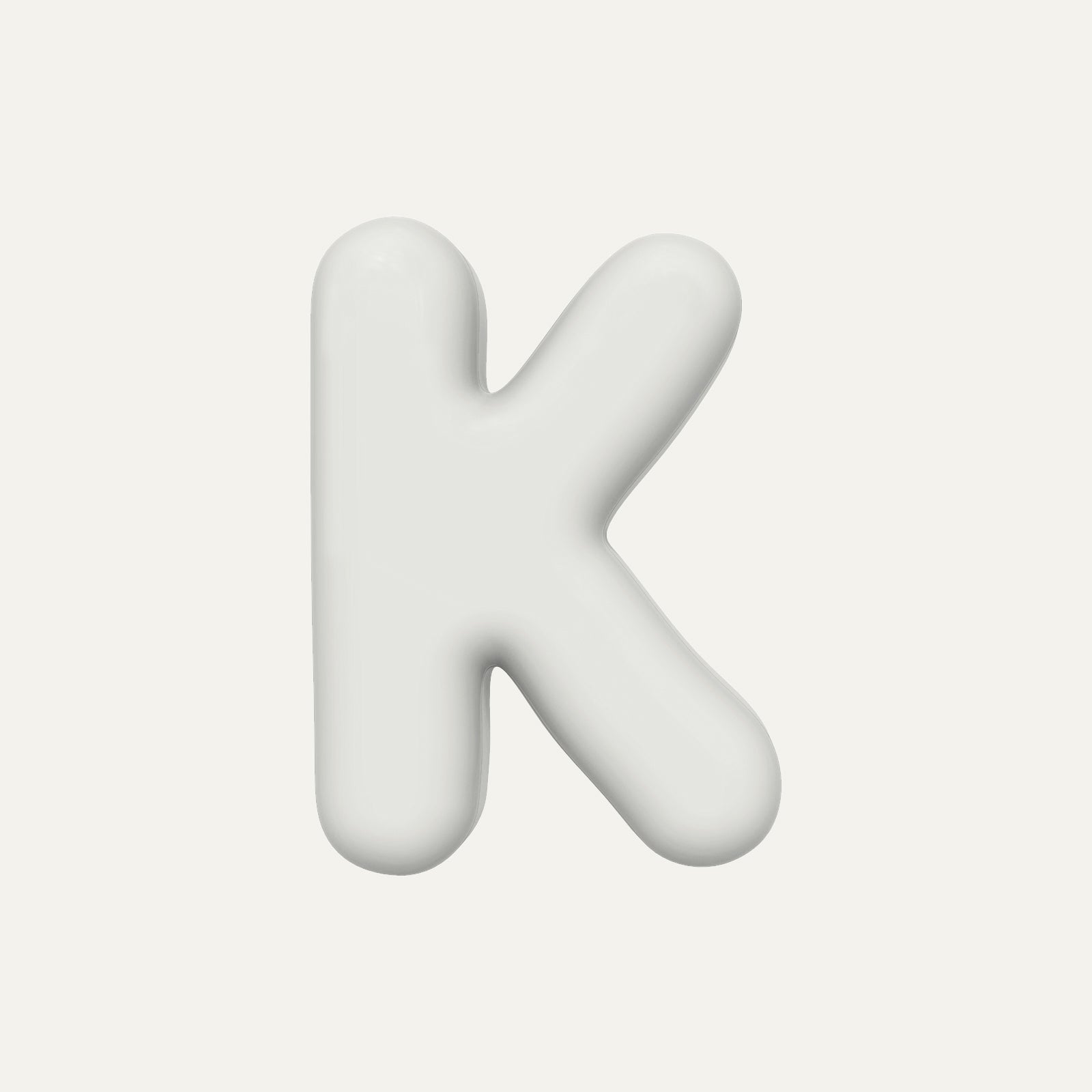 Letter K – handcrafted ceramic decor