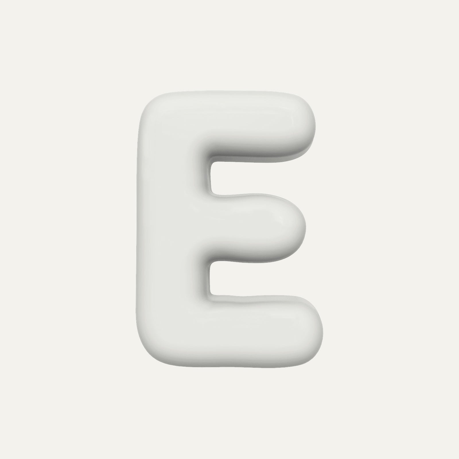 Letter E – handcrafted ceramic decor