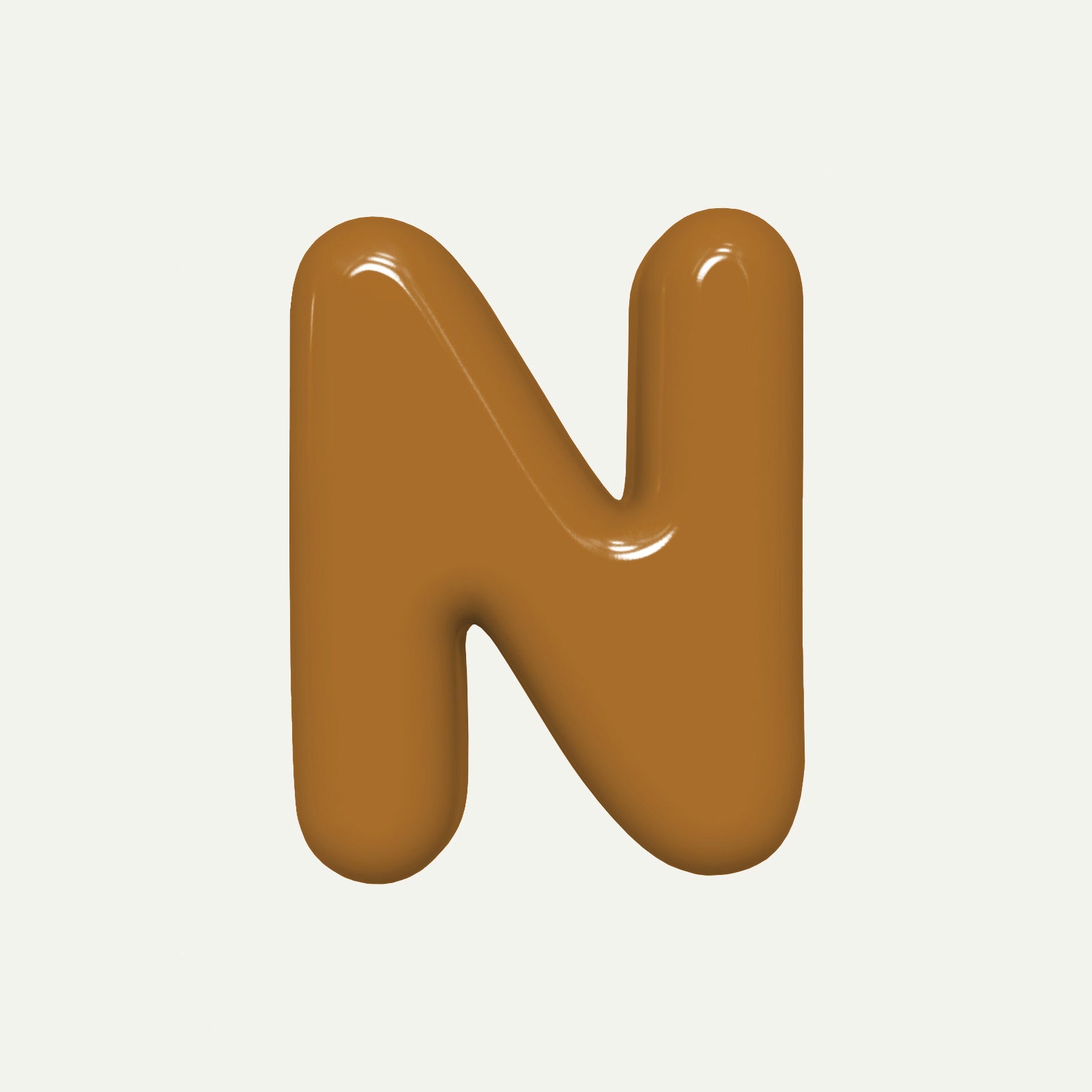 Letter N – handcrafted ceramic decor