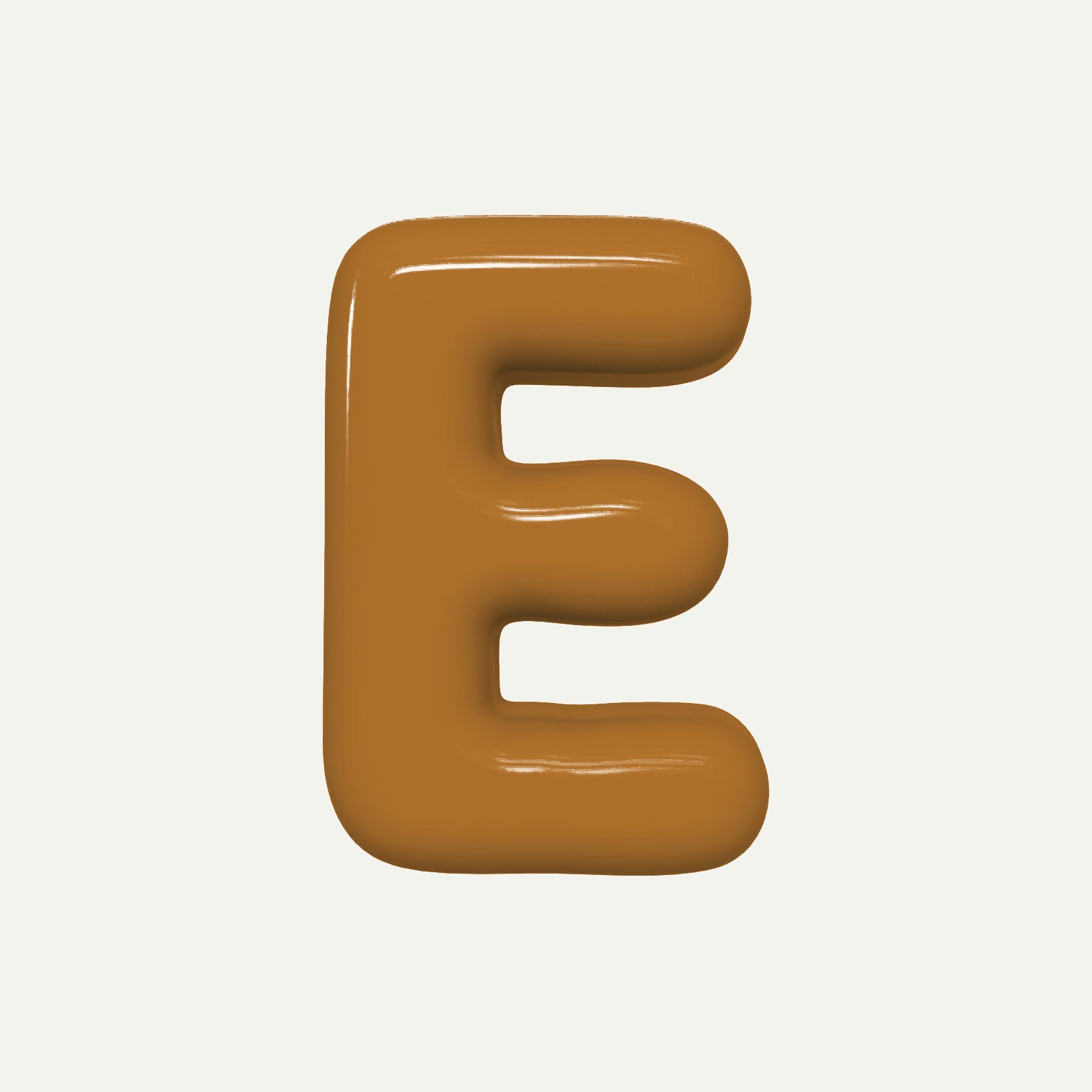 Letter E – handcrafted ceramic decor