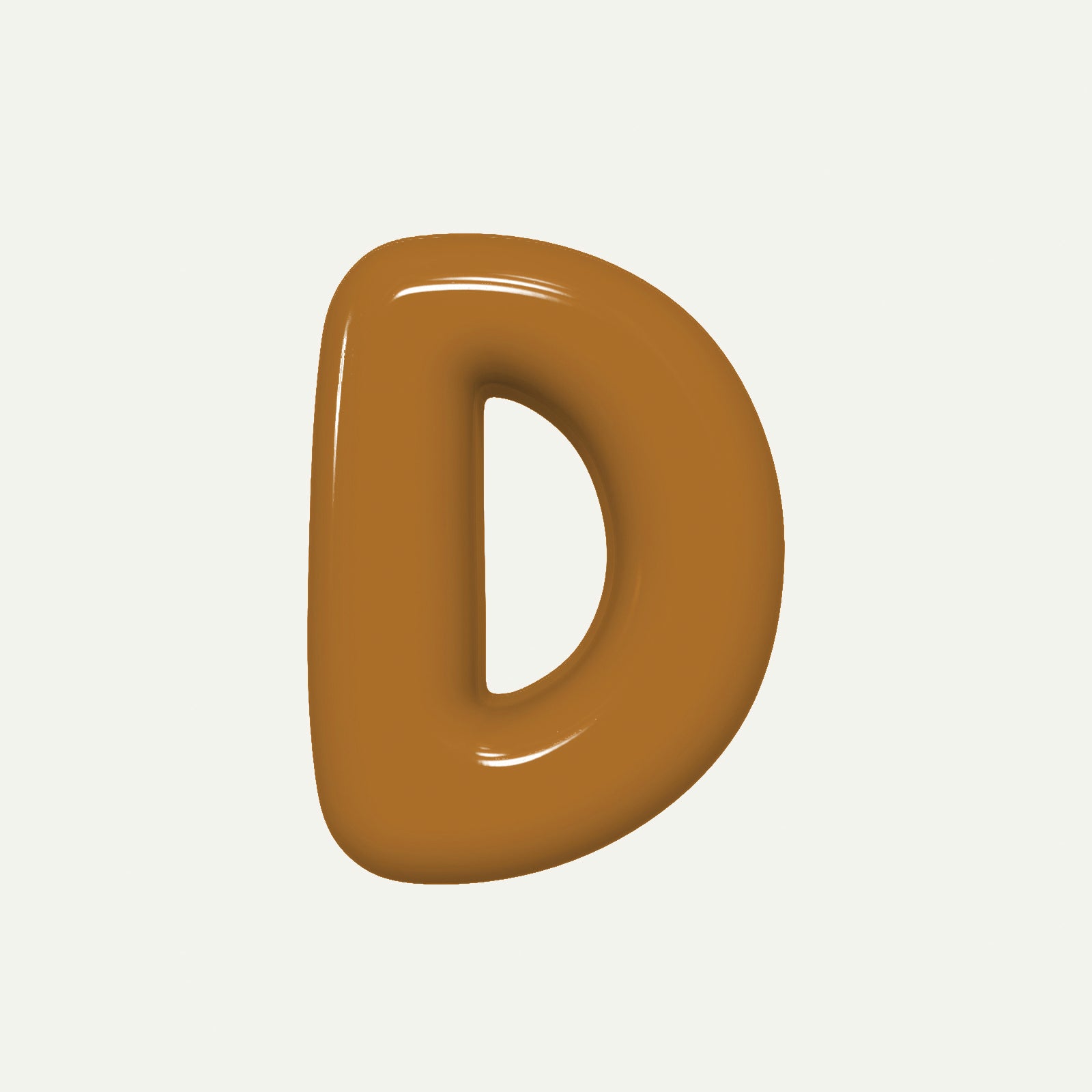 Letter D – handcrafted ceramic decor