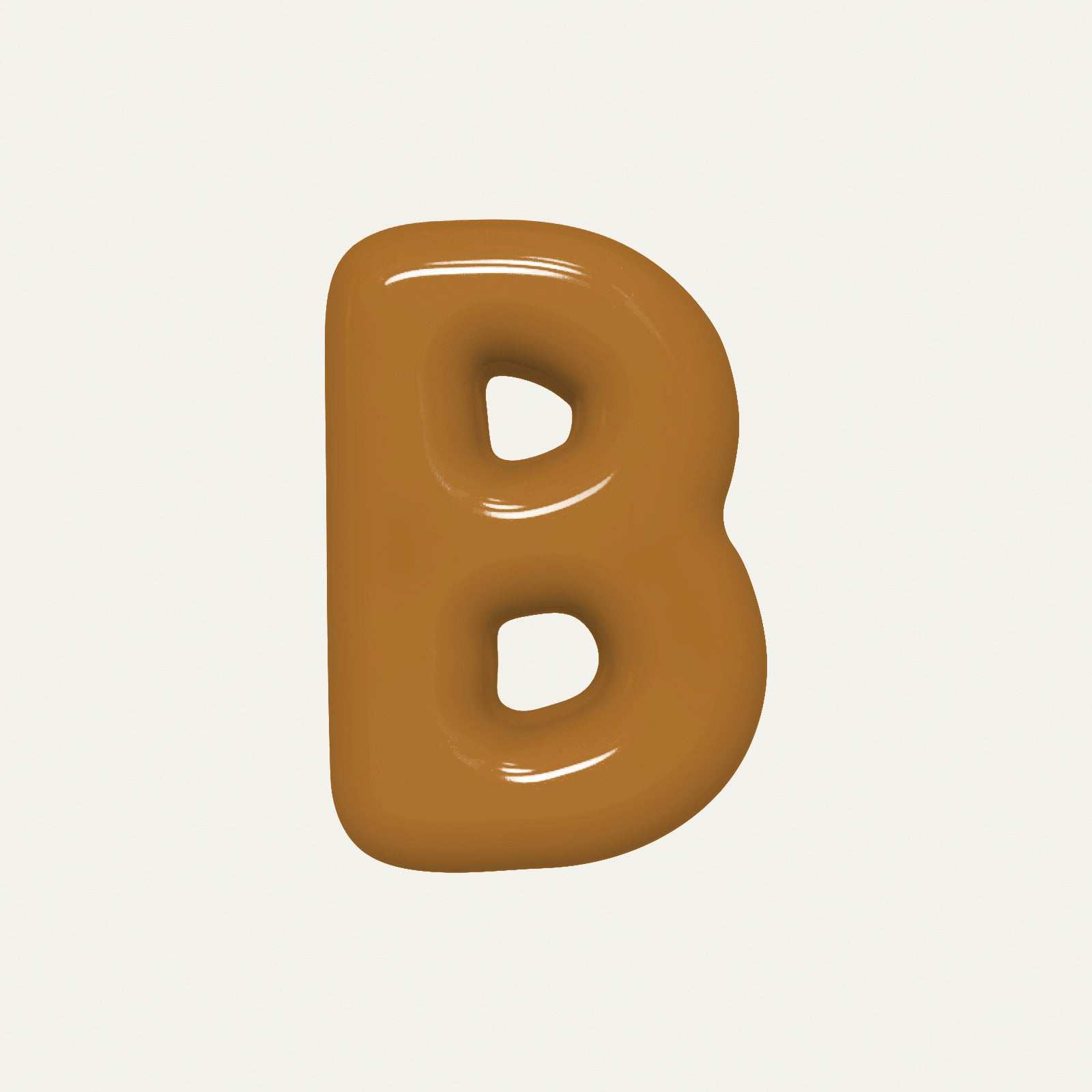 Letter B – handcrafted ceramic decor