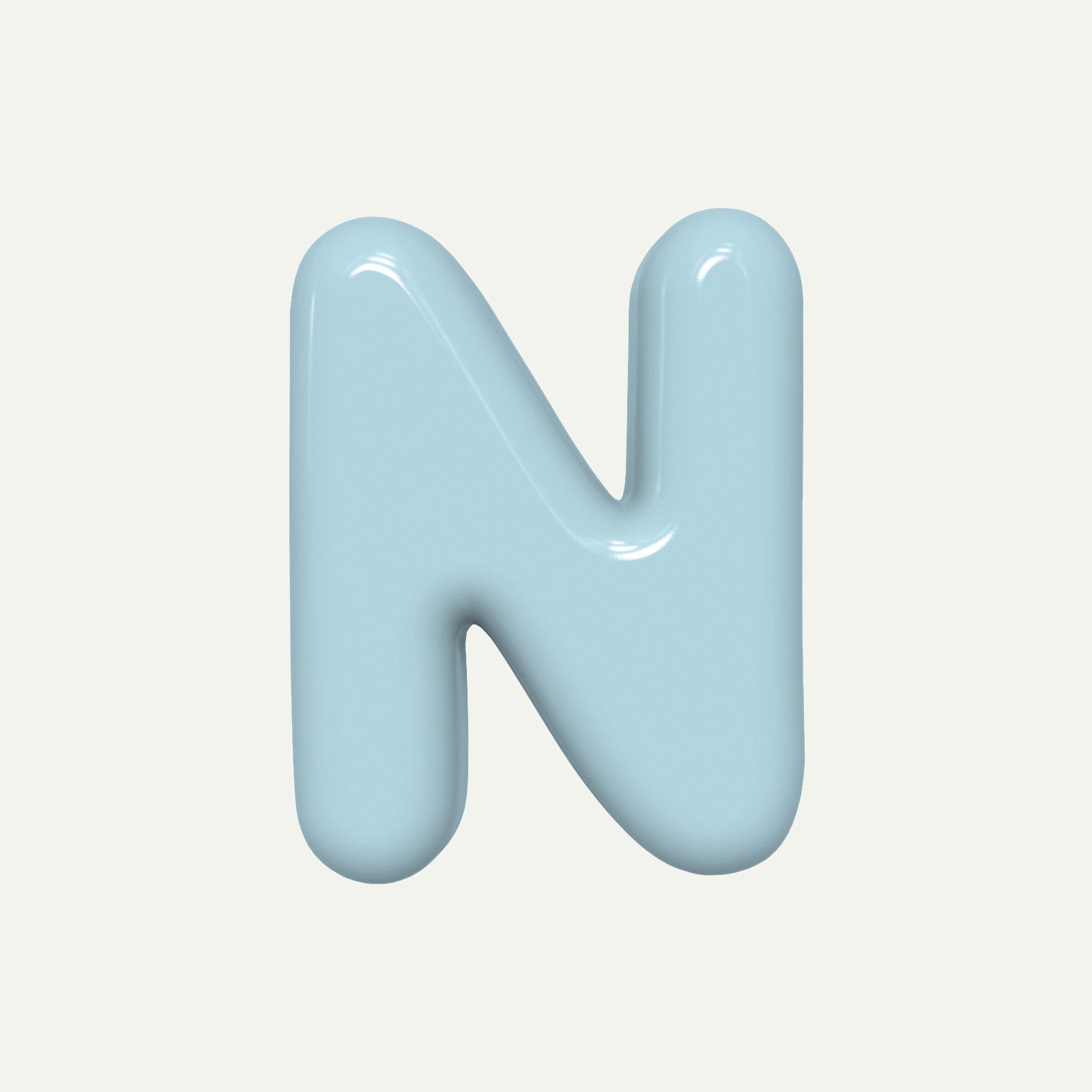 Letter N – handcrafted ceramic decor