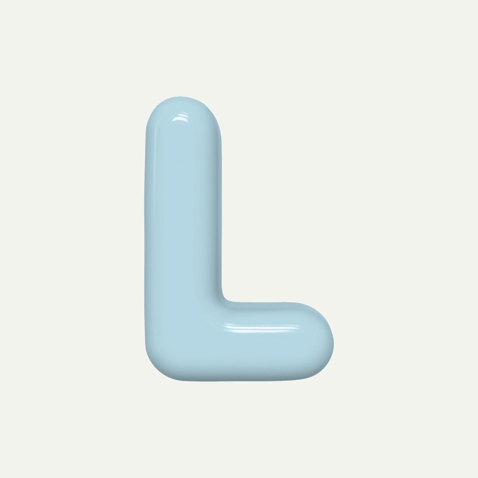 Letter L – handcrafted ceramic decor