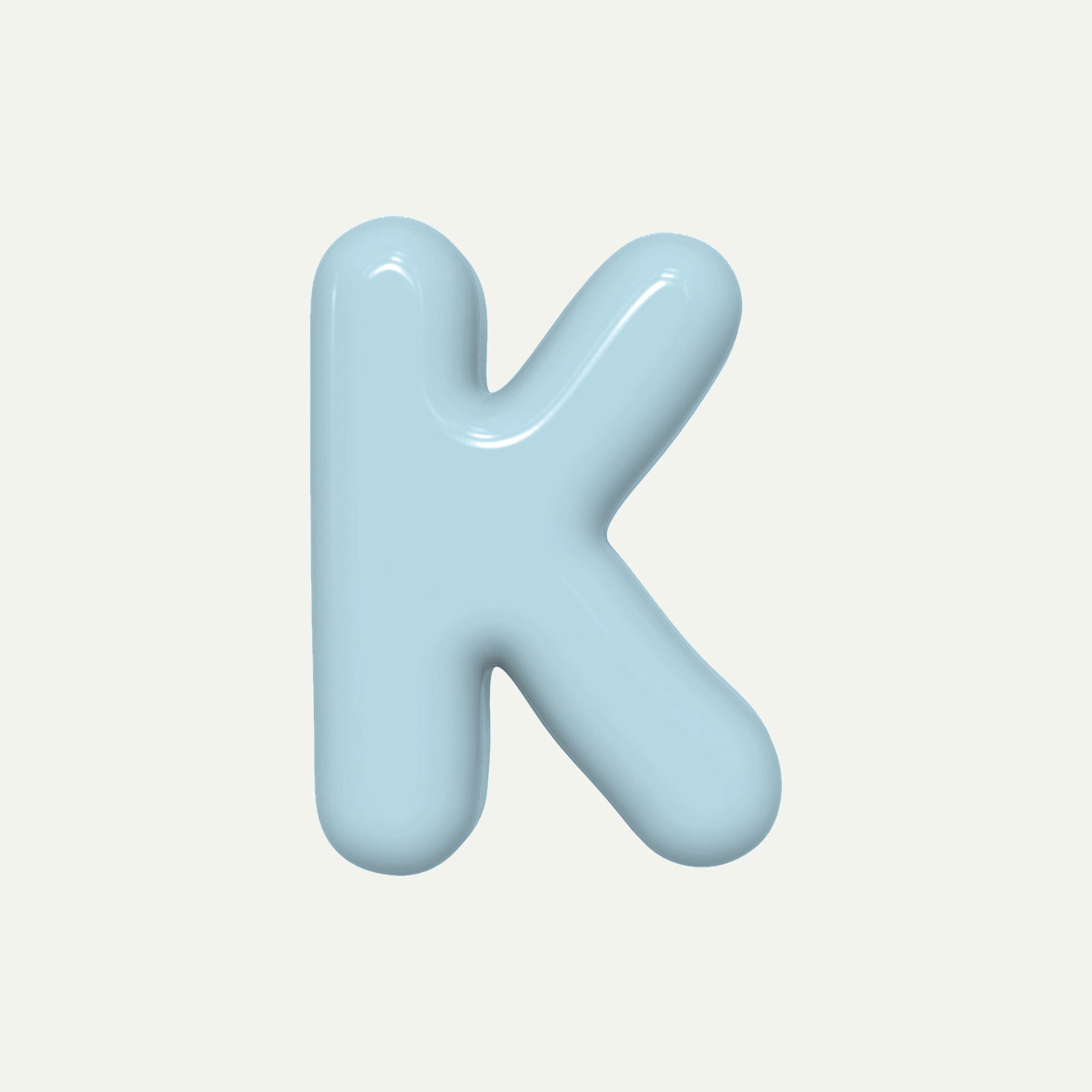 Letter K – handcrafted ceramic decor