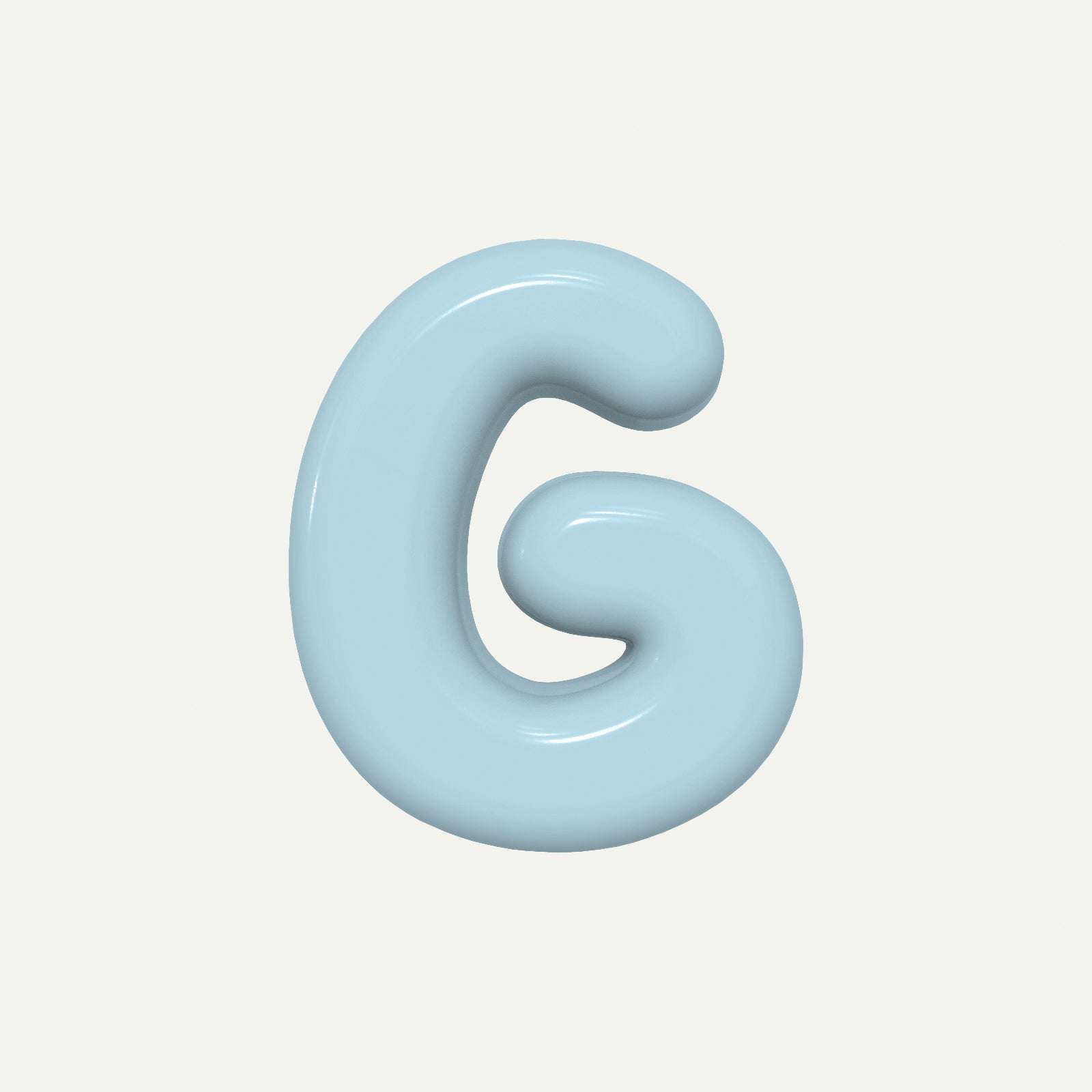 Letter G – handcrafted ceramic decor