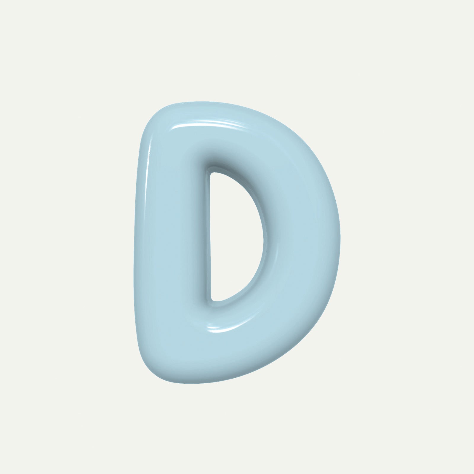 Letter D – handcrafted ceramic decor