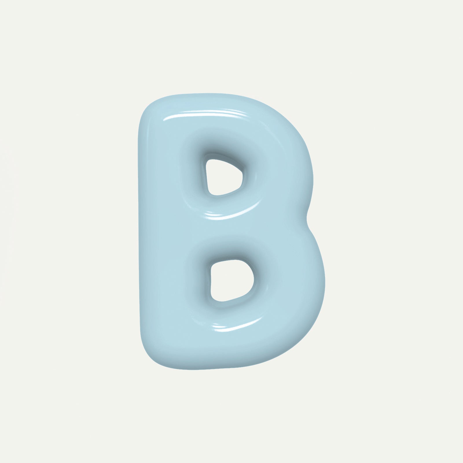 Letter B – handcrafted ceramic decor