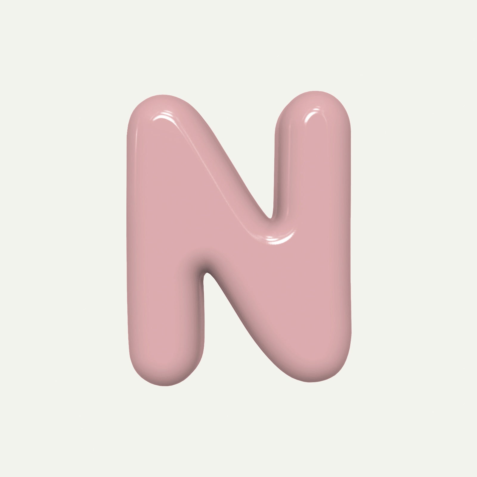Letter N – handcrafted ceramic decor