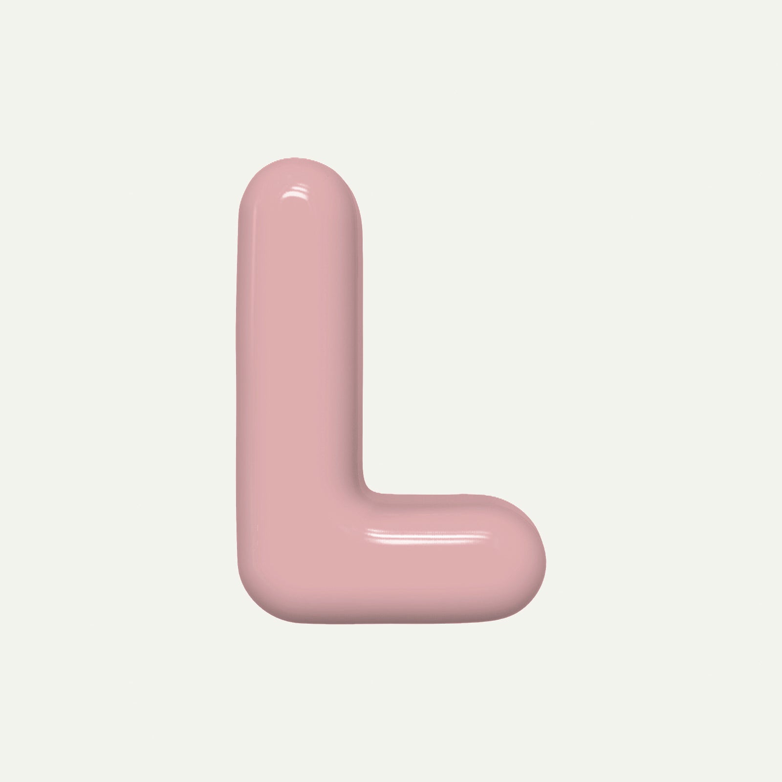 Letter L – handcrafted ceramic decor