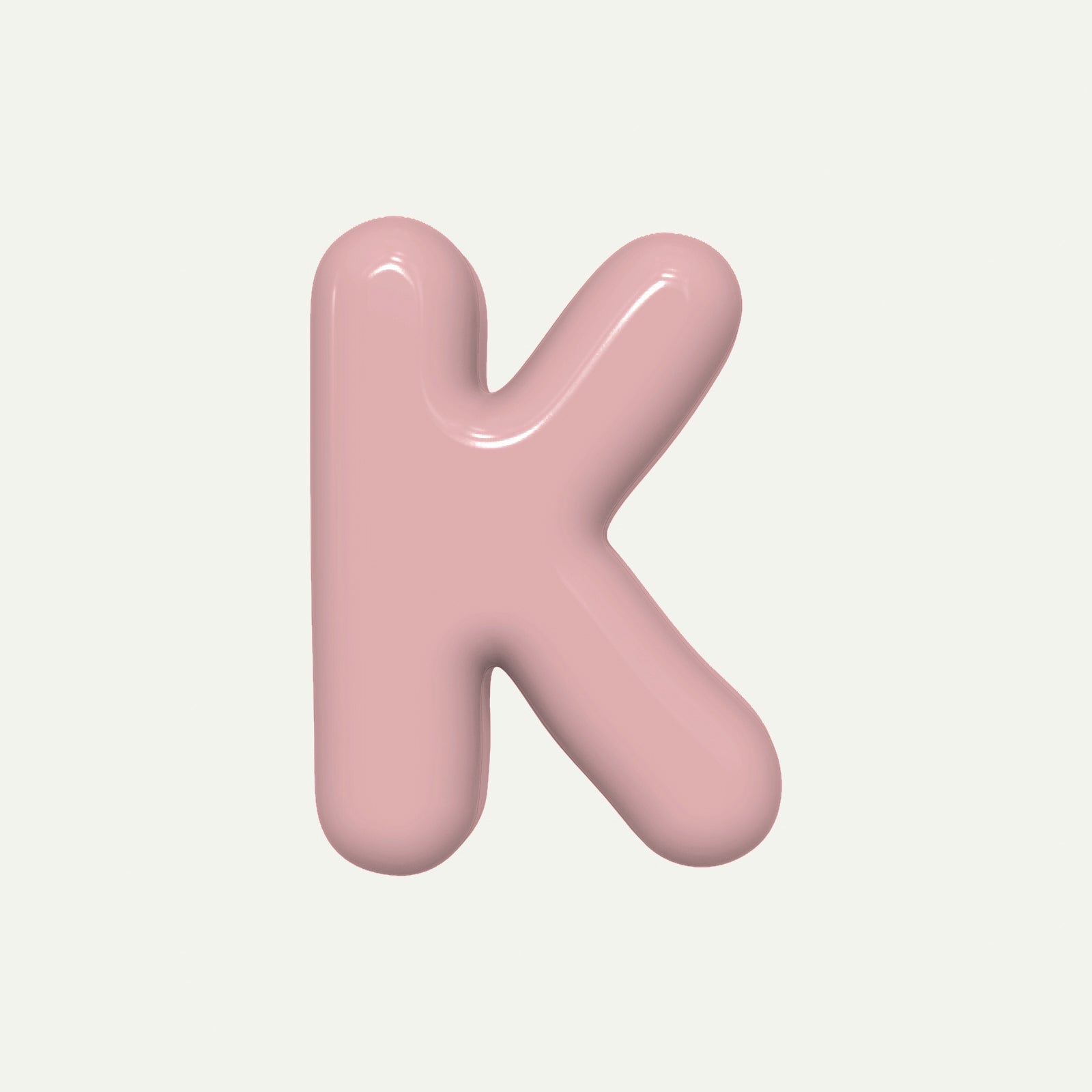 Letter K – handcrafted ceramic decor