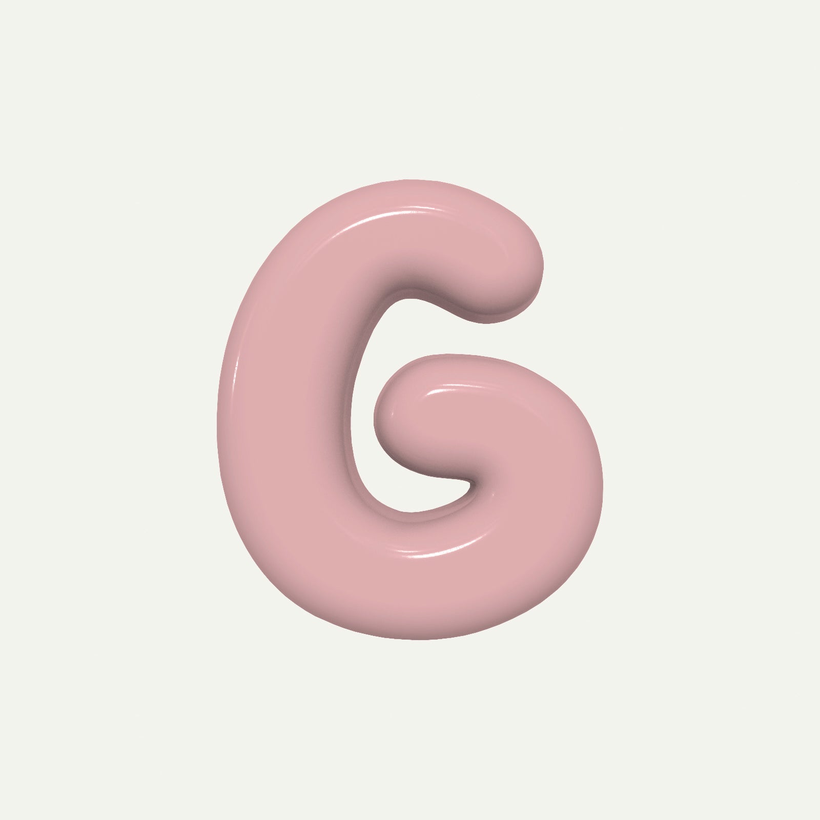 Letter G – handcrafted ceramic decor