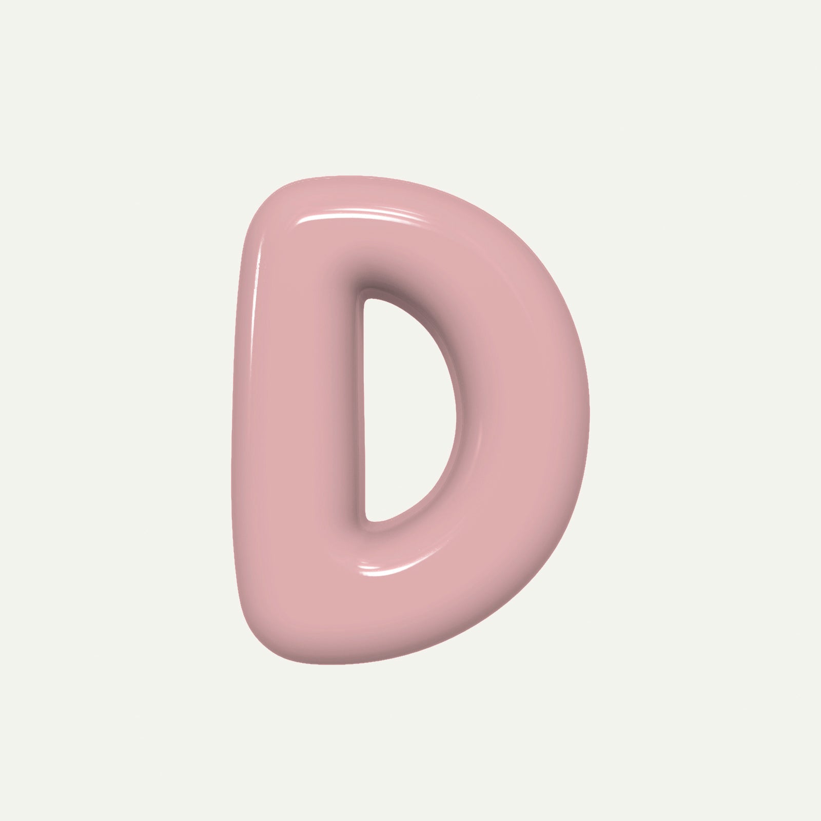 Letter D – handcrafted ceramic decor