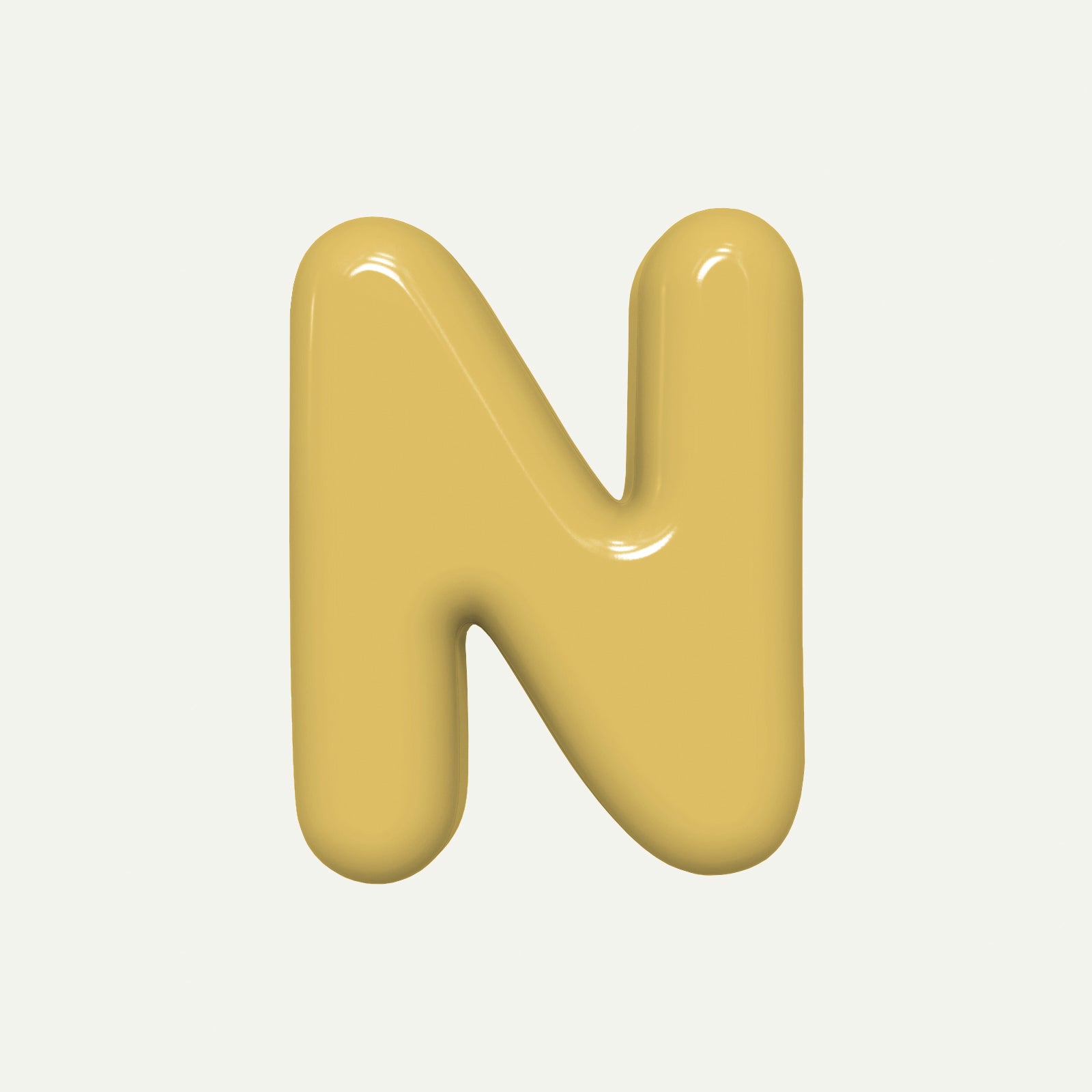 Letter N – handcrafted ceramic decor