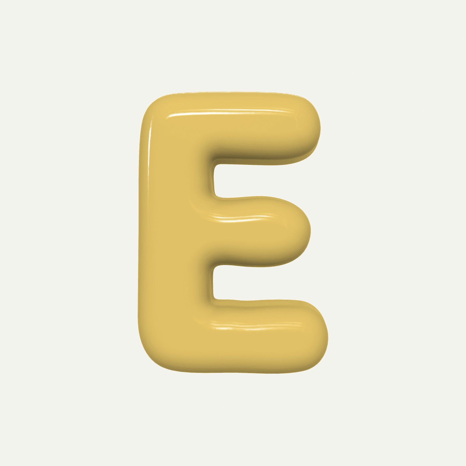 Letter E – handcrafted ceramic decor