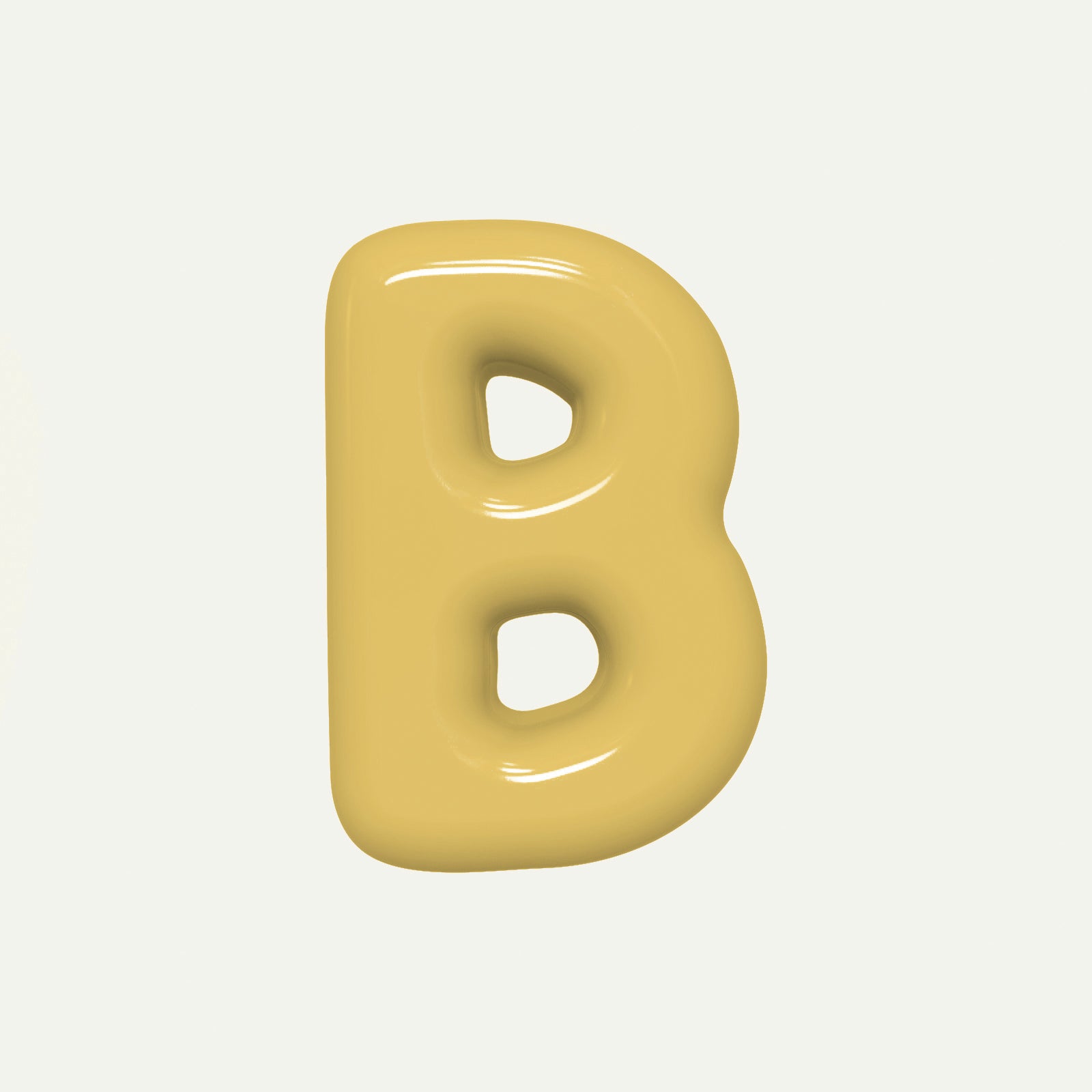 Letter B – handcrafted ceramic decor