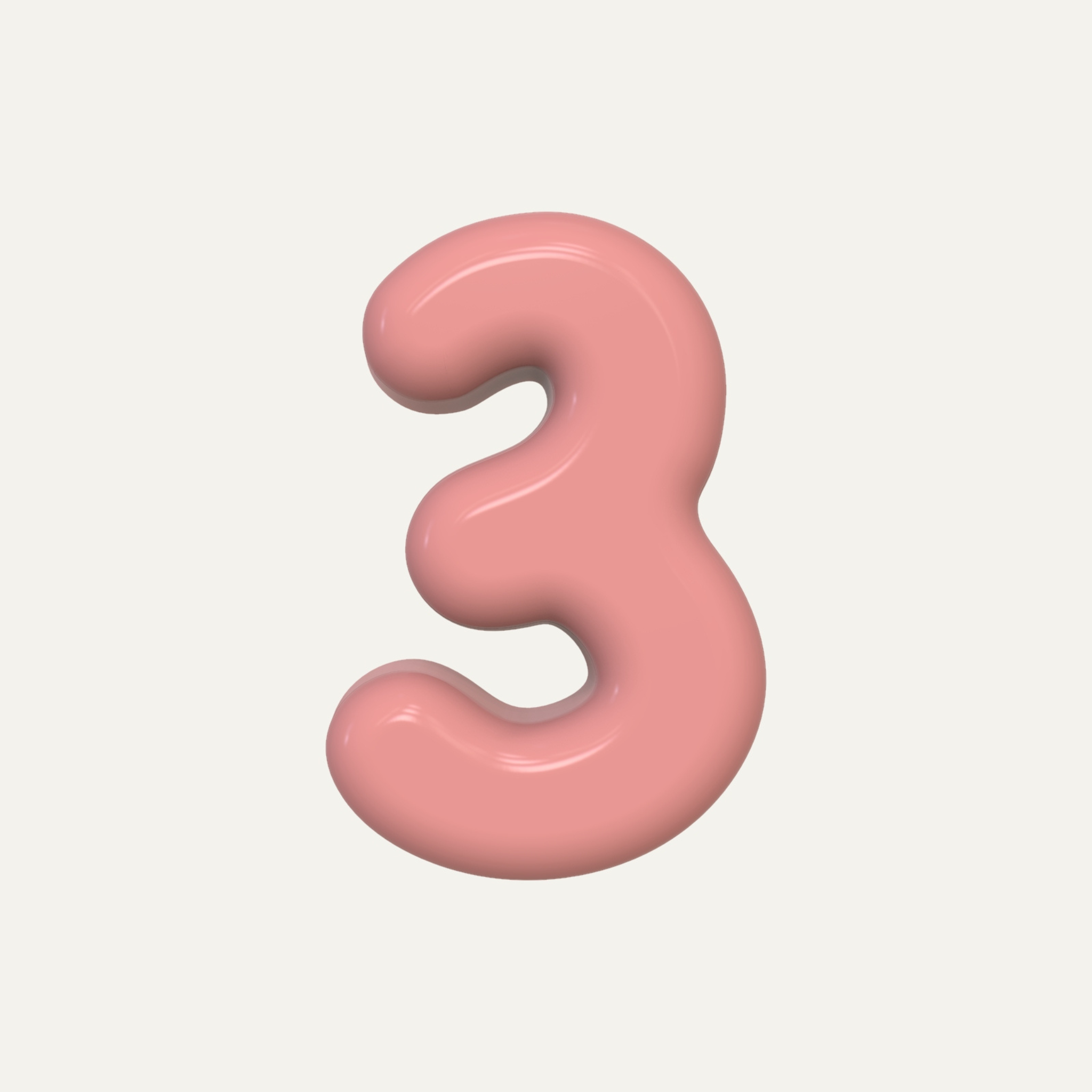 Number – handcrafted ceramic decor